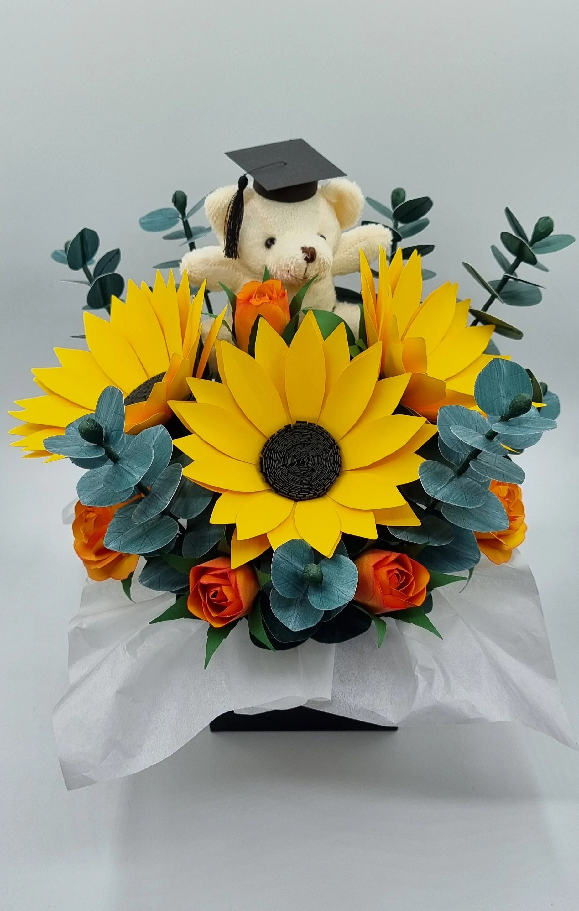 Graduation bouquet with Sunflowers and Teddy Perth, WA