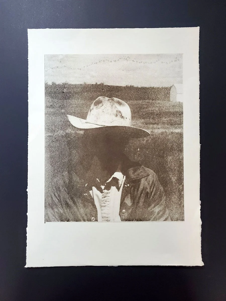Cowboy - Lithograph 