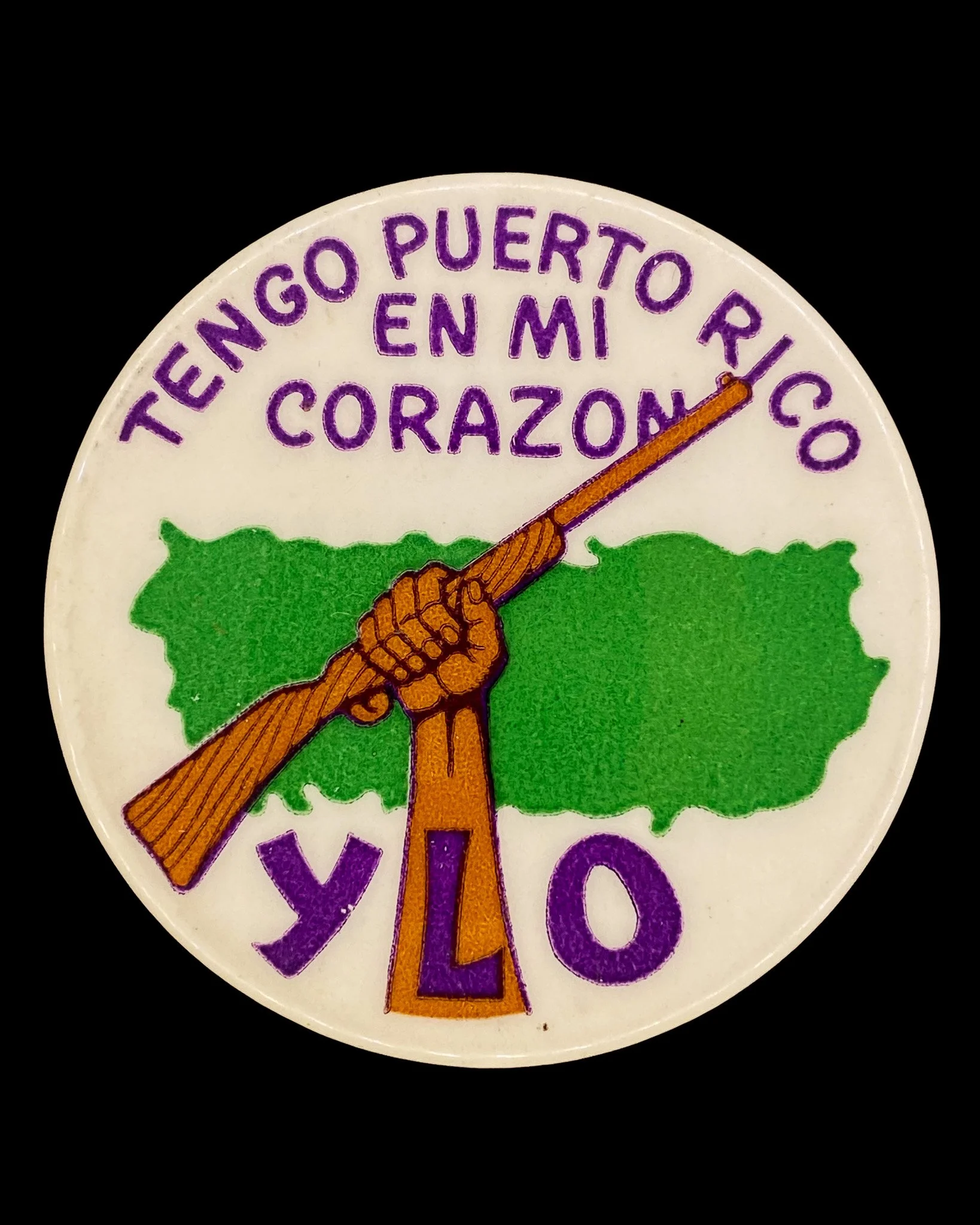 &quot;Tengo Puerto Rico en mi Corazon / YLO,&quot; Young Lords Organization, Chicago IL 1968.

On September 23, 1968--the anniversary of the Lares Rebellion--the Young Lords street gang in Chicago's Lincoln Park neighborhood refounded itself as a rad