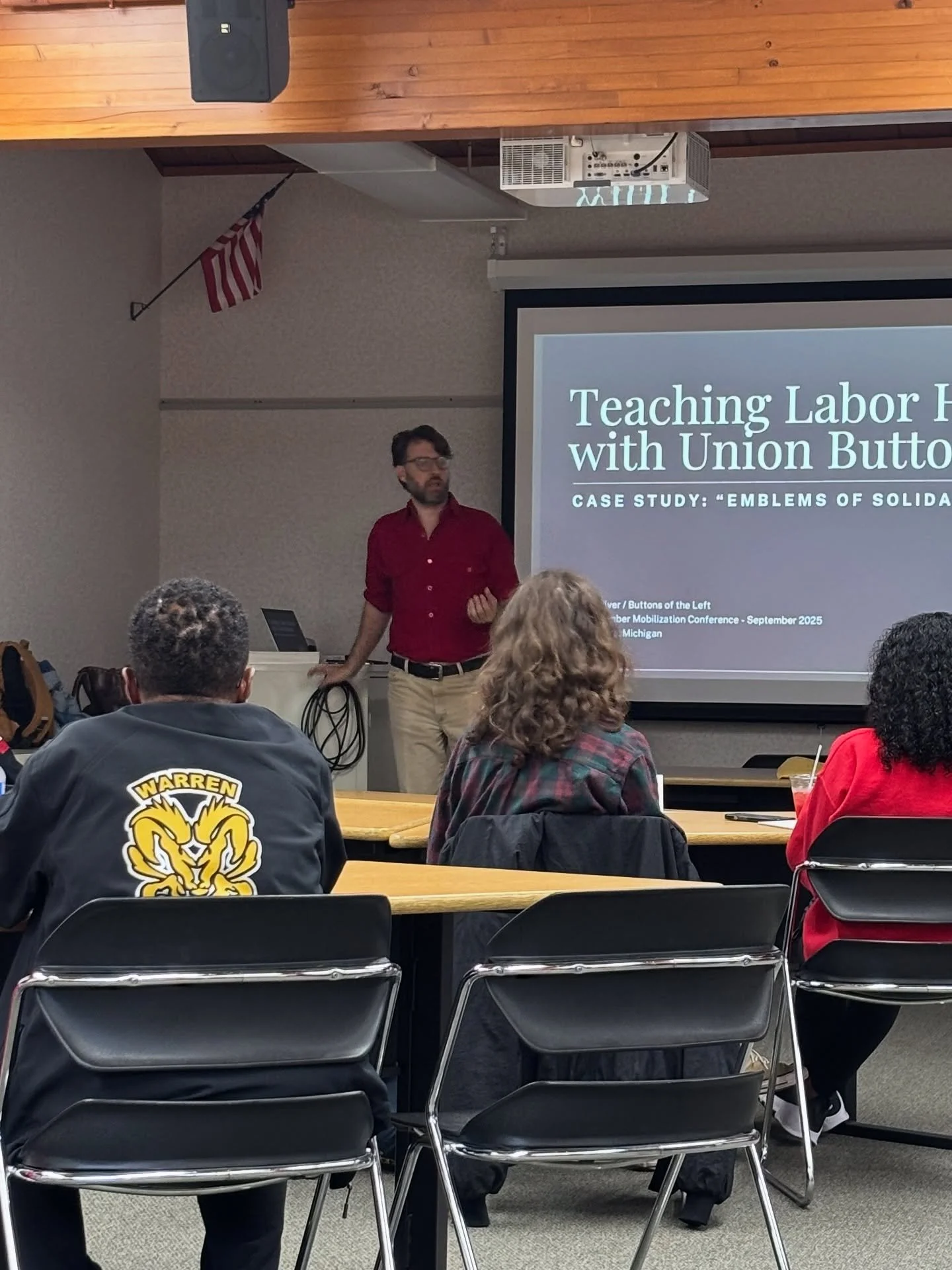 This week I&rsquo;m at the @uaw.union&rsquo;s Member Mobilization Institute in Black Lake, Michigan, presenting alongside UAW social media wiz, Tamar, about messaging and communication tools for union members to build working class power! I&rsquo;ve 