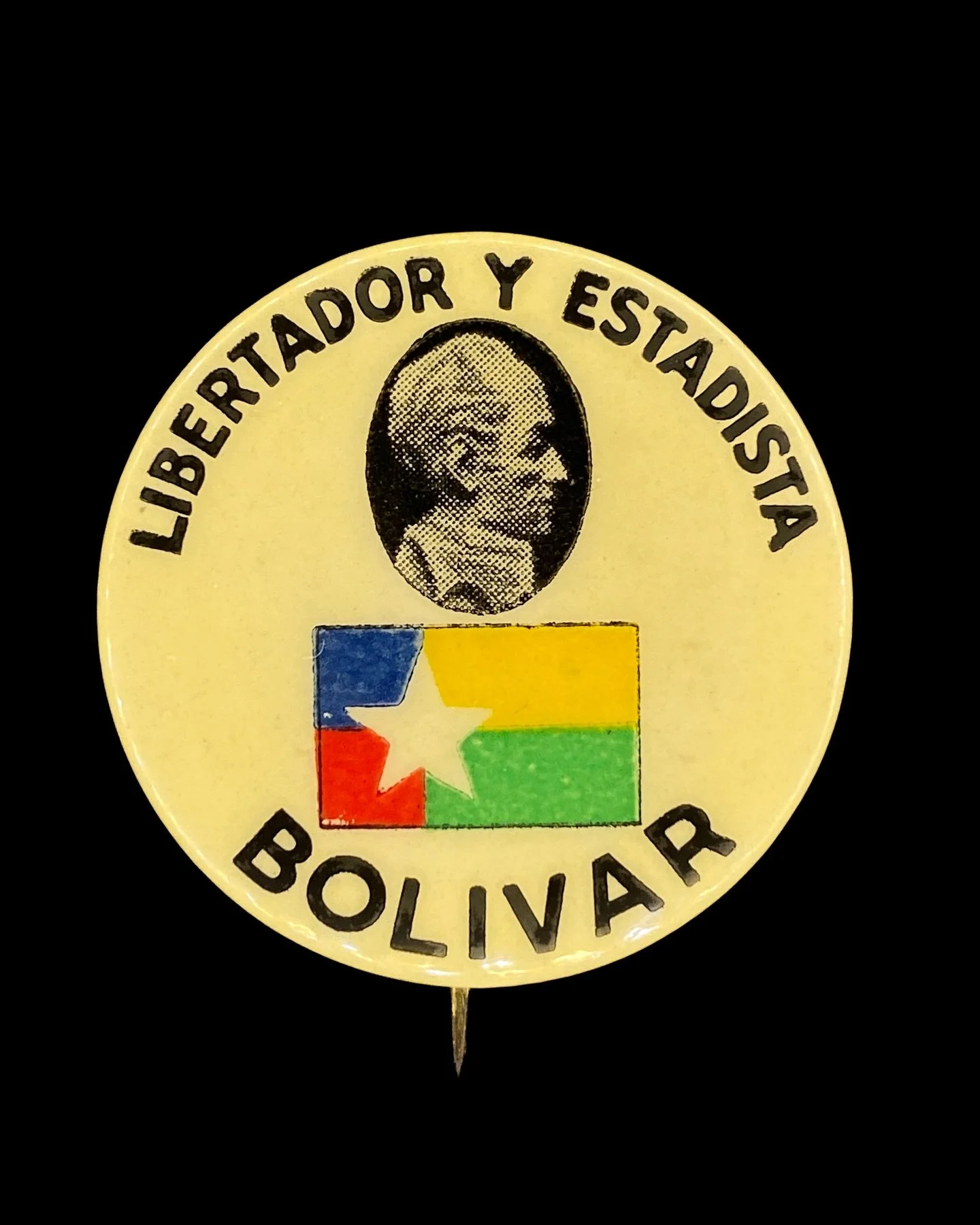 &ldquo;Bol&iacute;var: Libertador y Estadista,&rdquo; (printed by Parisian Novelty Co. Chicago, Illinois.) 1930s.

US Out of Venezuela &amp; all of Latin America! This week I&rsquo;m sharing items from the long history of hemispheric anti-imperialist
