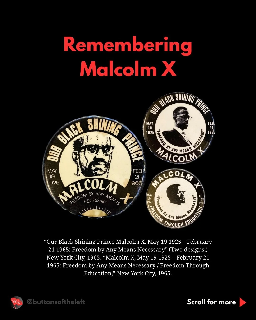Malcolm X, whose life and work epitomized a militant commitment to the struggle for Black self determination, was assassinated on February 21, 1965. After first achieving prominence as an organizer and spokesperson for the Nation of Islam (NOI), Malc