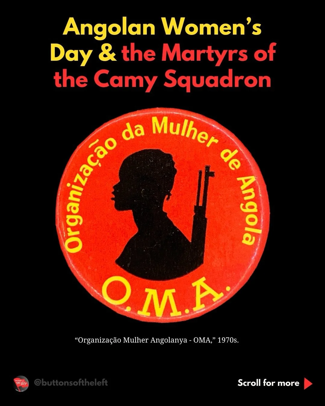 March 2 is celebrated as Angolan Women&rsquo;s Day to recognize the contributions of women to the anti-colonial struggle and commemorate five women martyrs of the Esquadr&atilde;o Kamy who were captured on March 2, 1967 and later executed: Deolinda R