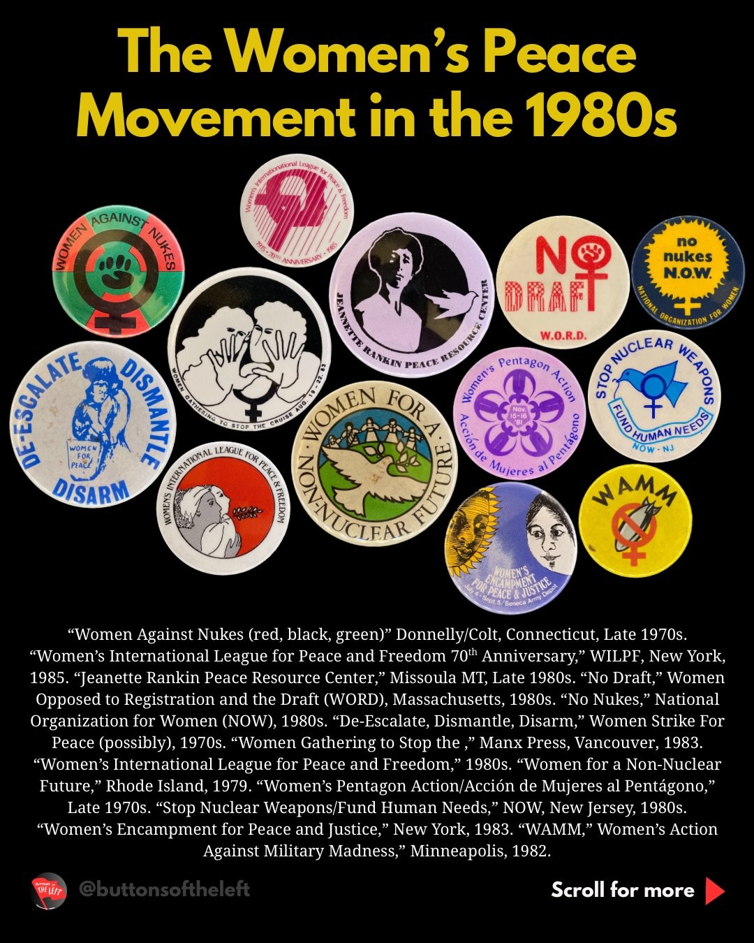 A distinct women&rsquo;s peace movement, dating to the World War I era and grounded in independent organizations and a feminist antiwar perspective, formed a dynamic current within mass anti-nuclear and international solidarity activism of the 1980s.
