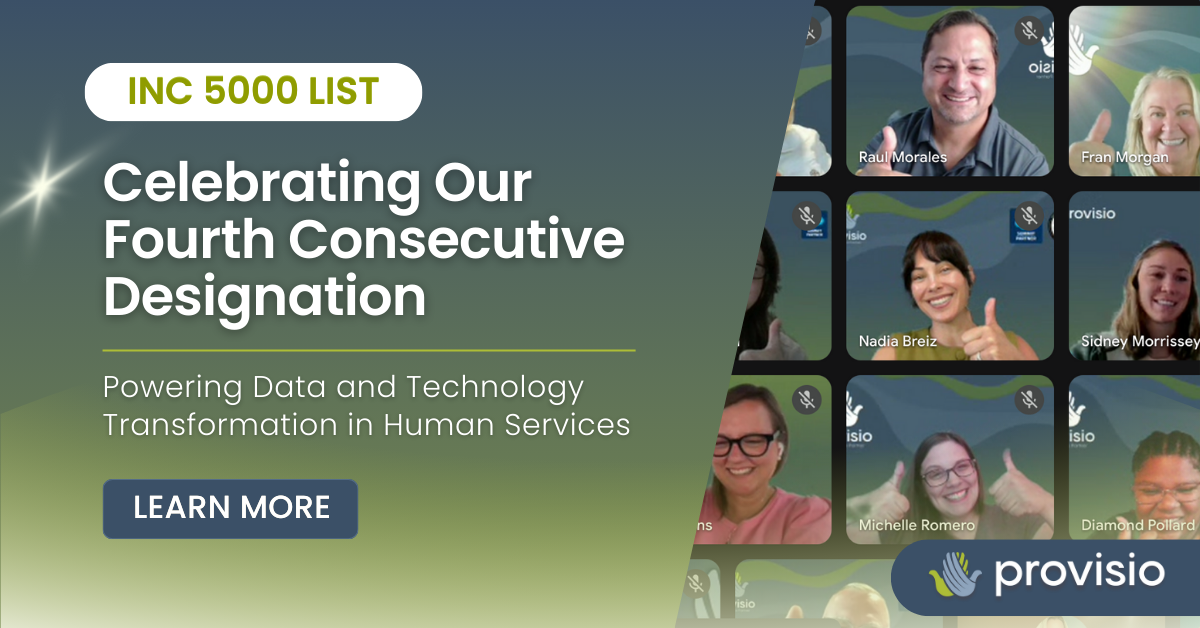 Provisio Celebrates Fourth Consecutive Inc. 5000 Recognition, Powering Data and Technology Transformation in Human Services