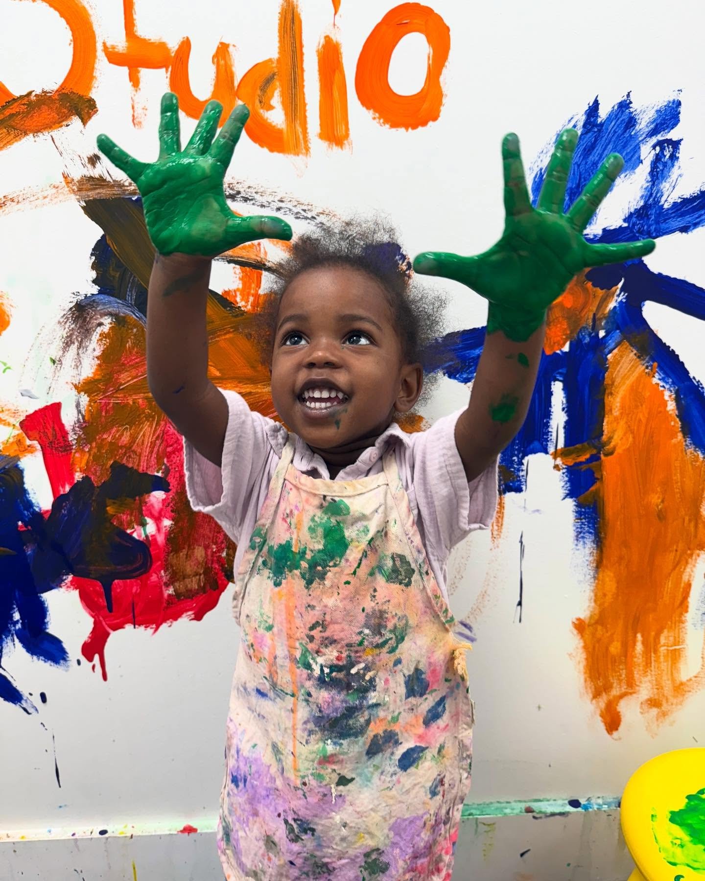 Where else can your kids paint on the walls? Exactly 😂