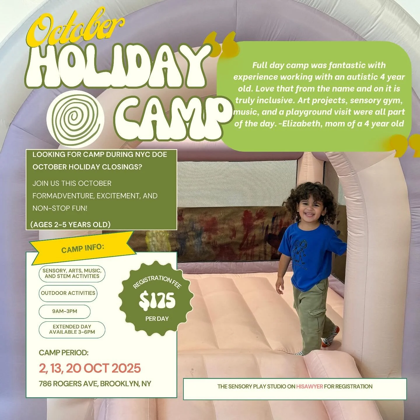 October Holiday Camp Dates Are Now Open. Link in bio to book 🙂