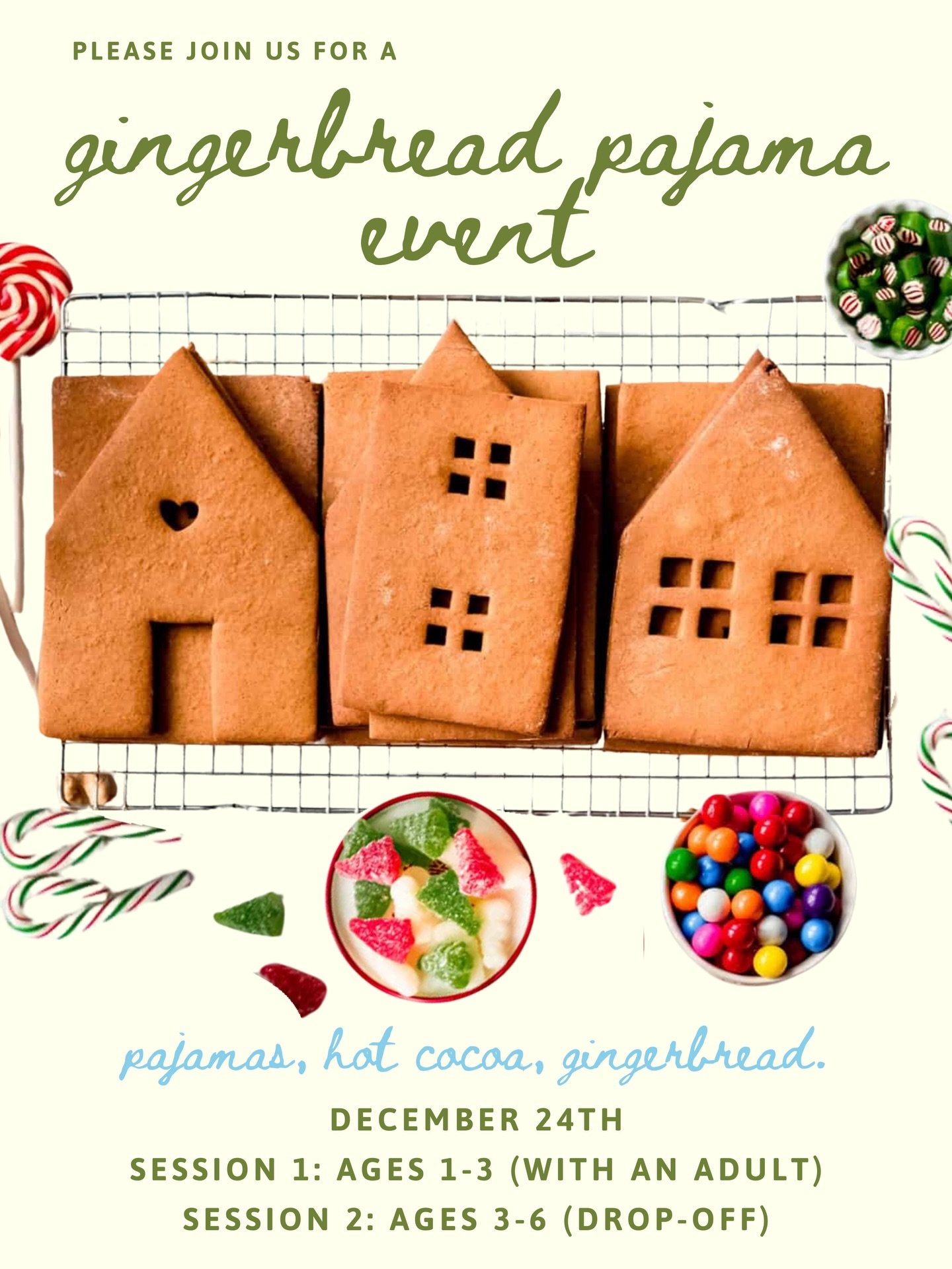 Join us for a very special gingerbread decorating party December 24th!❄️
DATE HAS BEEN CHANGED!!!!