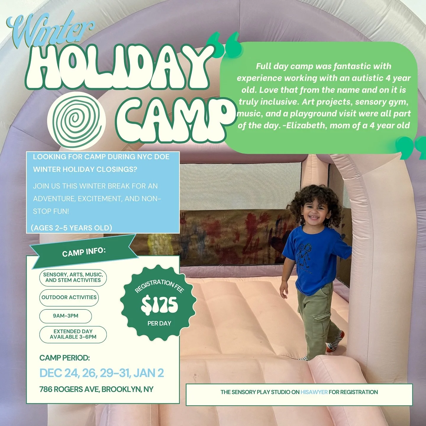 Winter Holiday Camp dates are live!!!! ❄️☃️
Click the link in our bio to register &mdash; limited spots available!