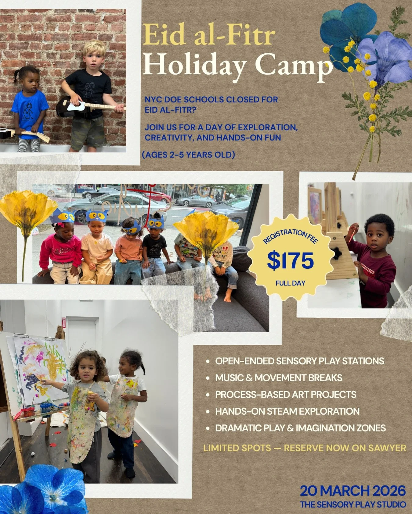 Join us March 20 for Holiday Camp!🤍
Link to register is in our bio.