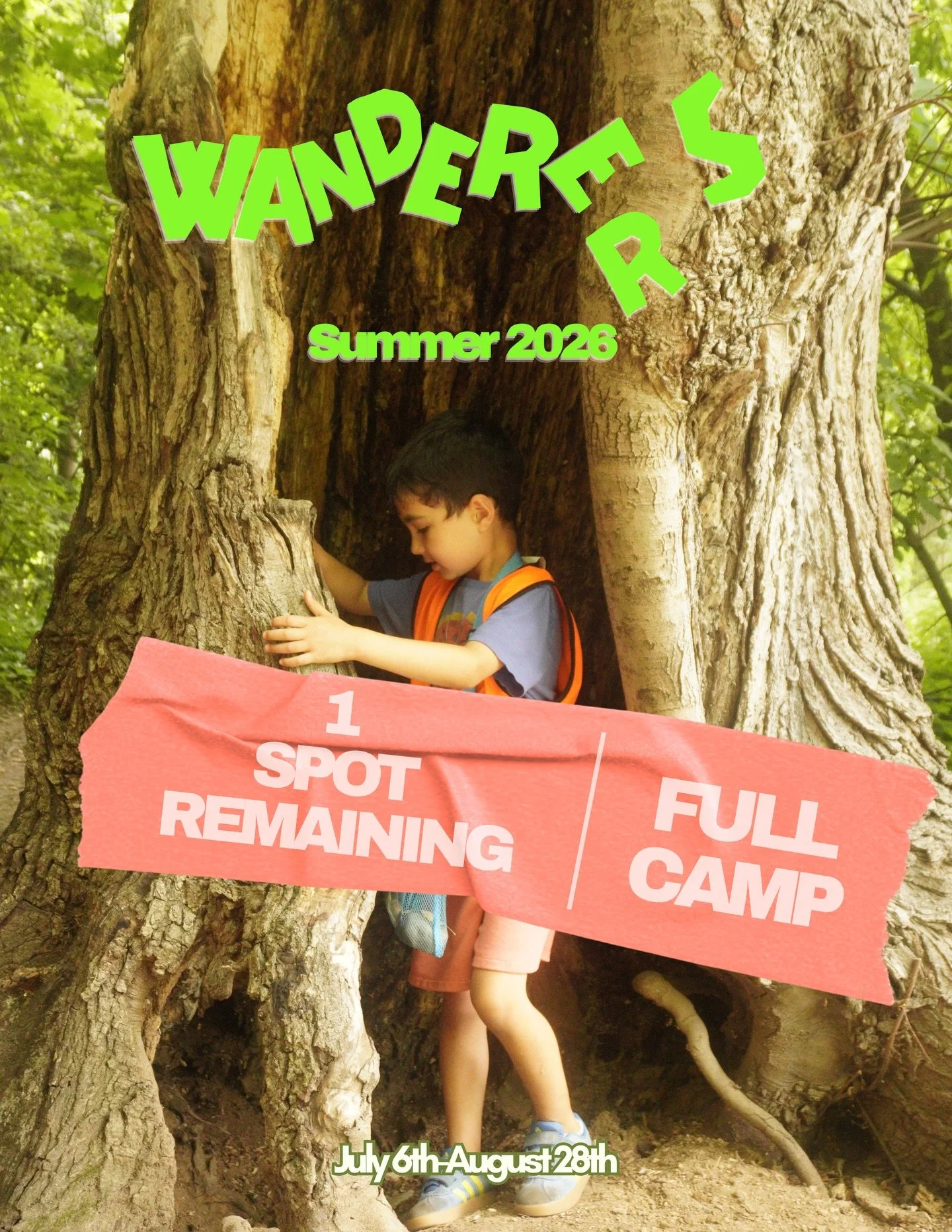 Only 1 full camp spot remaining for Wanderers Summer 2026🌳
Register for camp through the link in bio. More information available on our website.