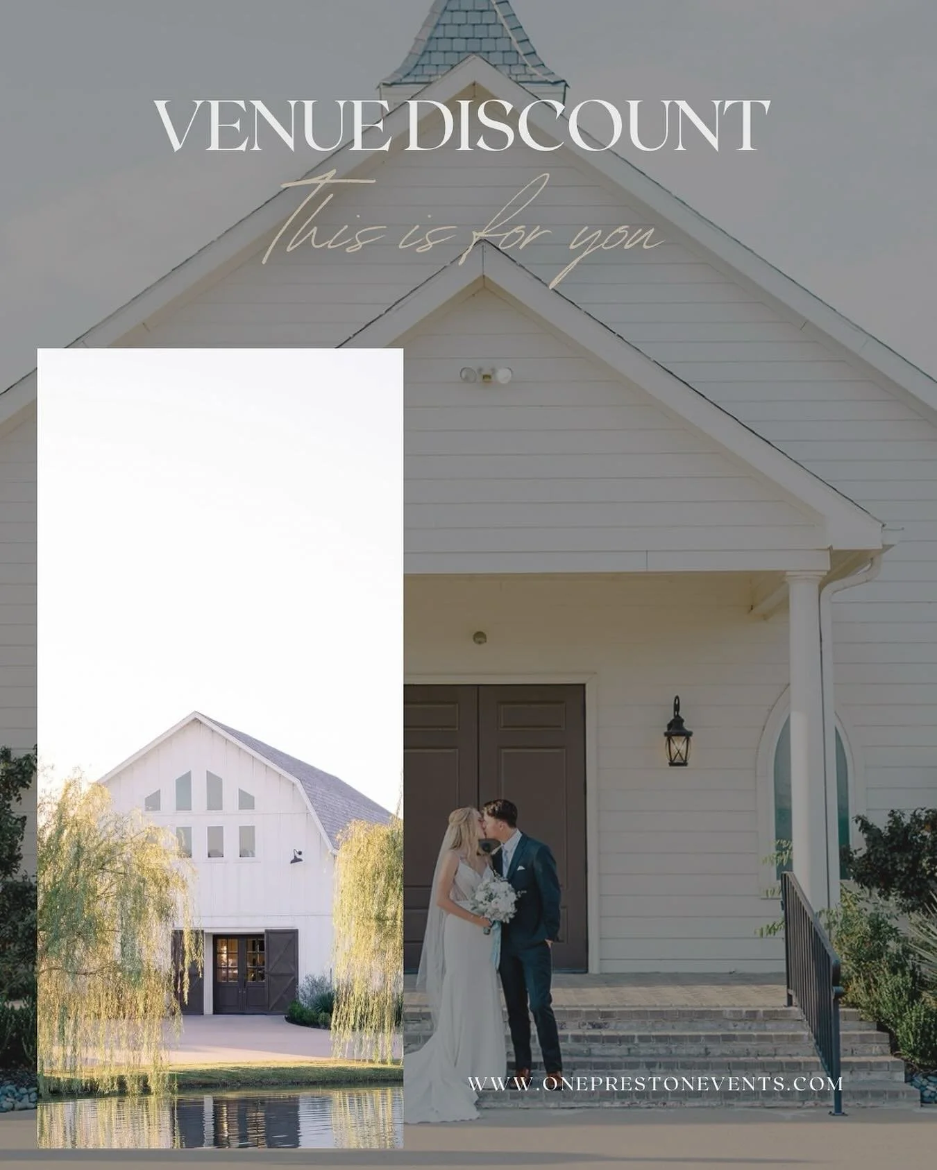 ✨ Carriage House Pricing Update + Fall Promo! ✨

2026 Rates (effective now):
Fri/Sun: In Season $6,000 | Off Season $5,000
Sat: In Season $7,000 | Off Season $6,000
Mon&ndash;Thurs: $4,500 year-round

🍂 Oct 1&ndash;Nov 30, 2025 bookings for 2026 dat