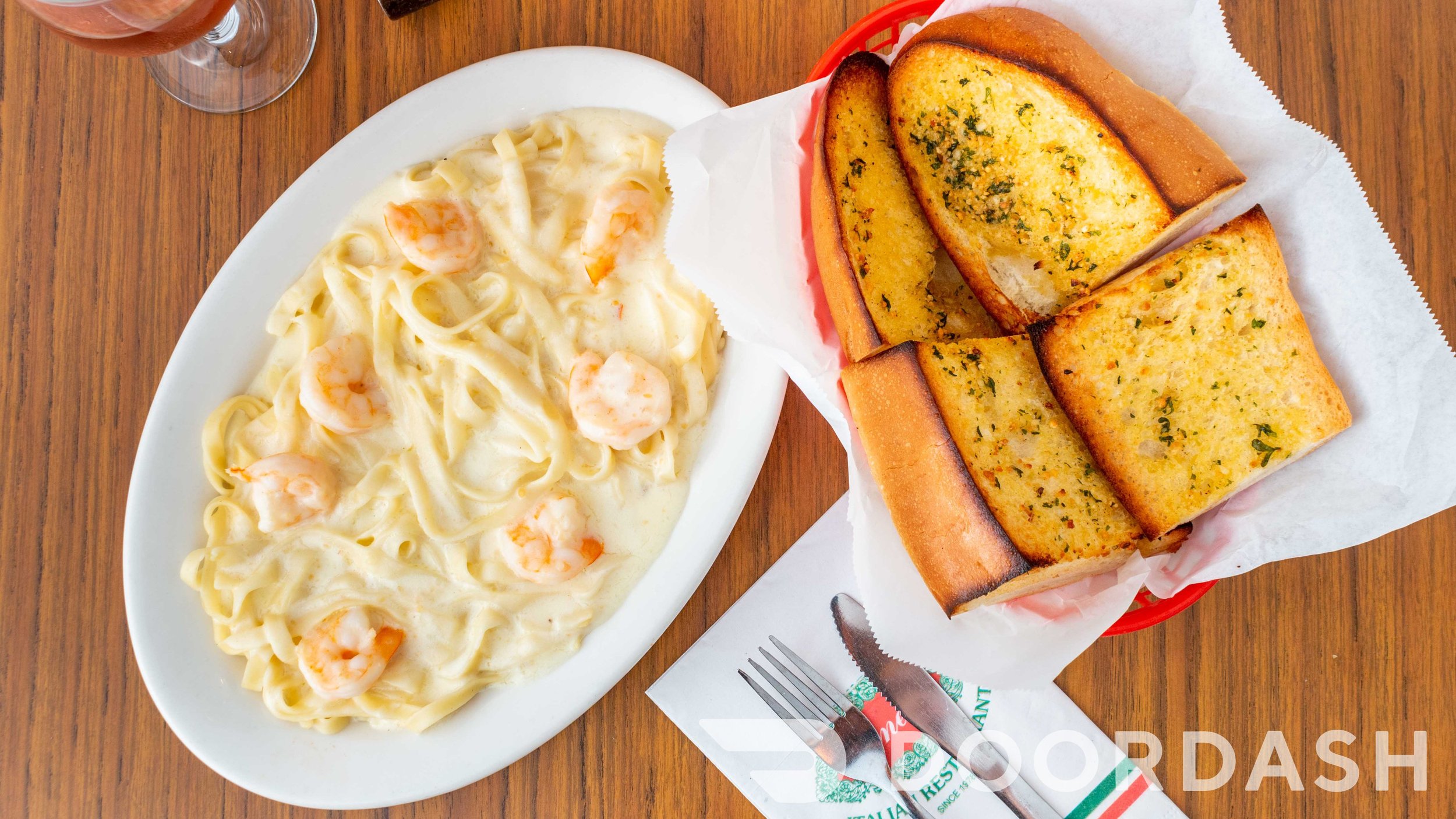 scampi alfredo