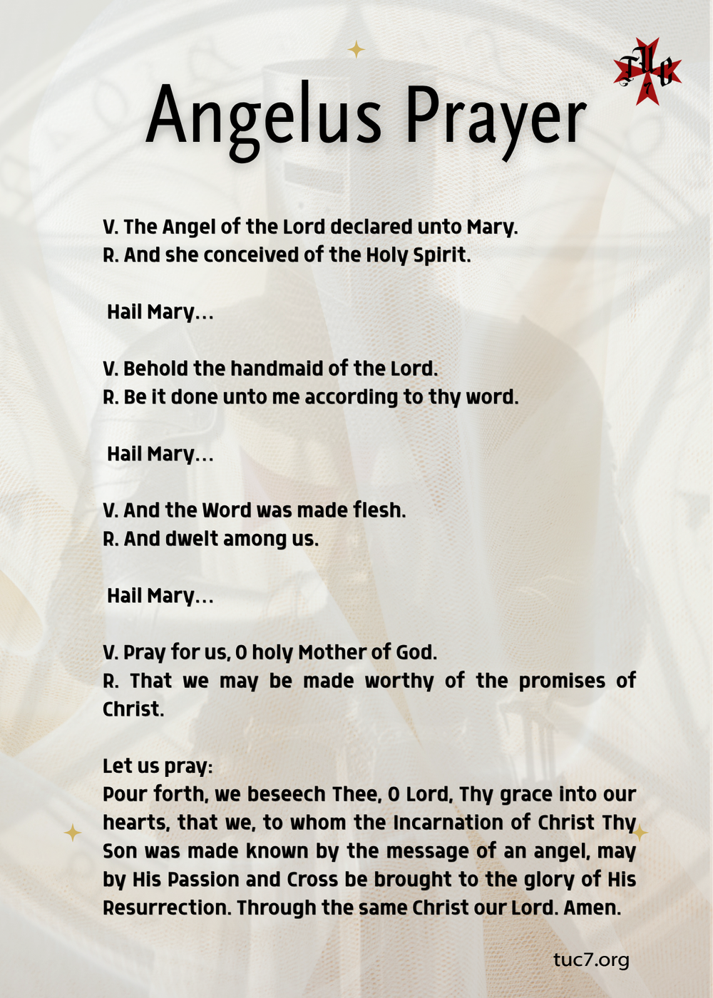 Angelus Prayer Catholic devotion blog thumbnail