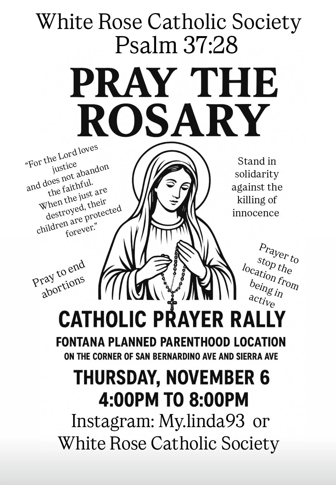 Prolife Holy Rosary Rally