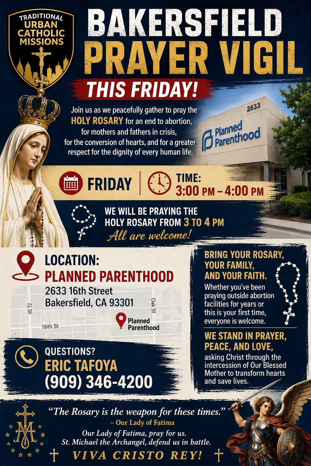 🚨 BAKERSFIELD PRAYER VIGIL – THIS FRIDAY 🚨 june 26th