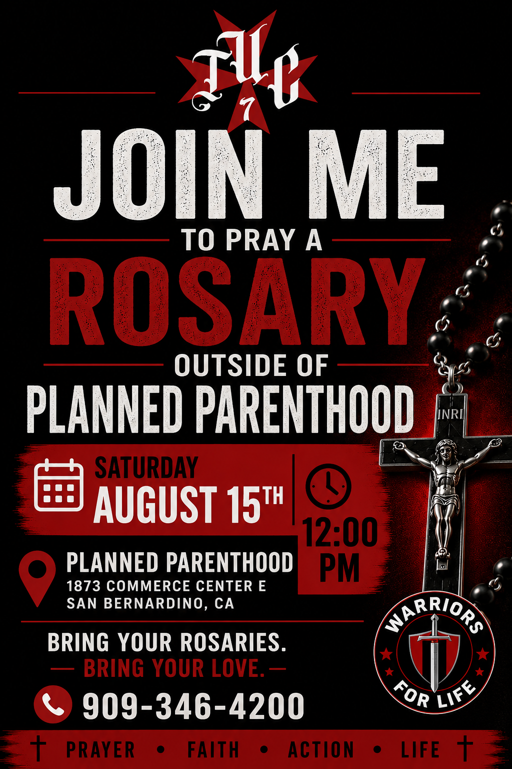 Rosary Rallies for Life &amp; Faith | First &amp; Third Saturdays 2026