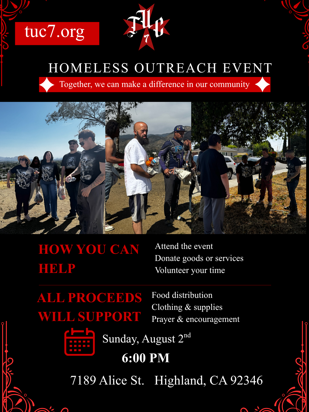 🙏 Homeless Outreach | Saturday, August 2 • 6:00 PM | Be the Hands and Feet of Jesus