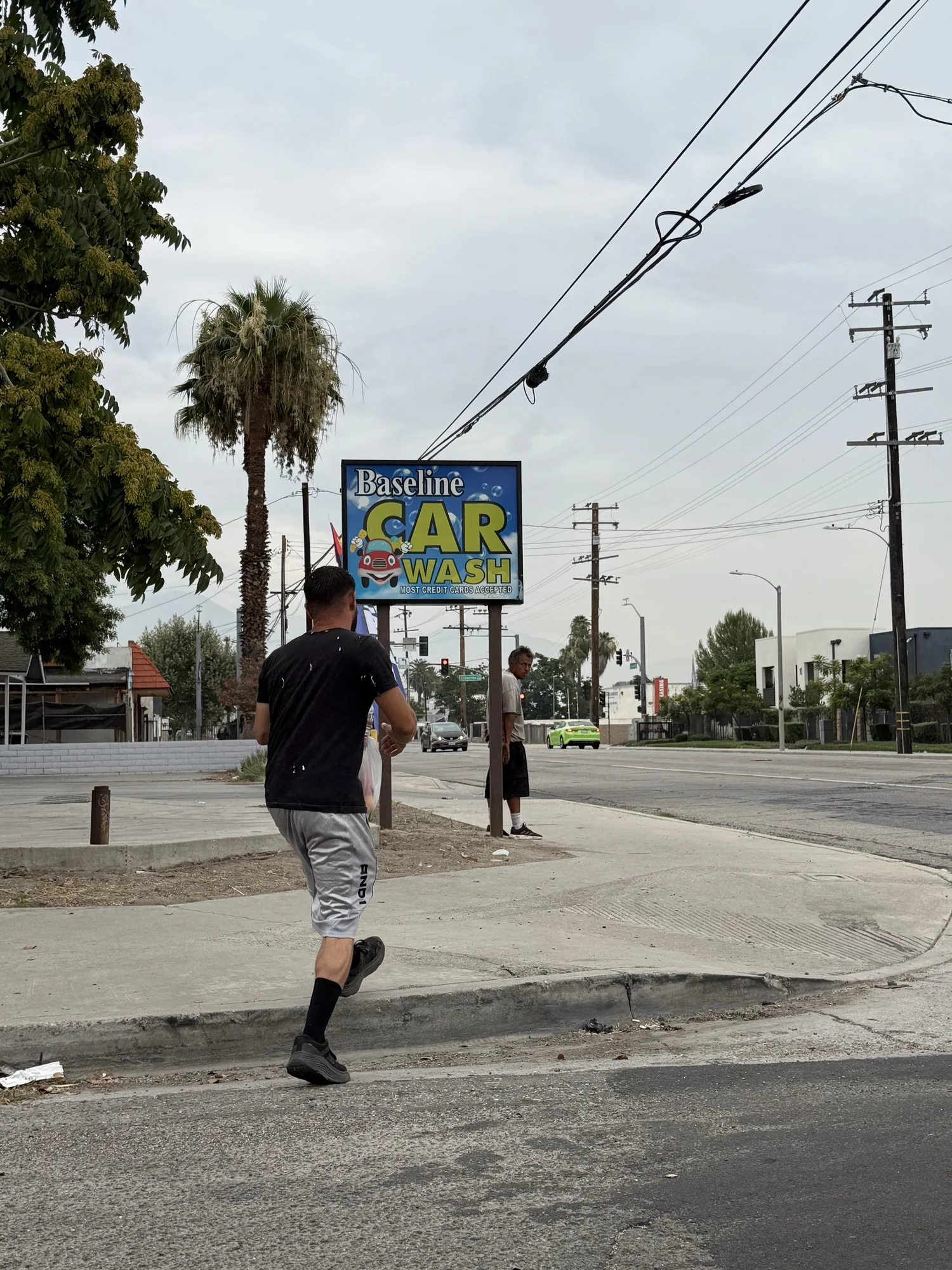 TUC7 volunteer walking the neighborhood during homeless outreach