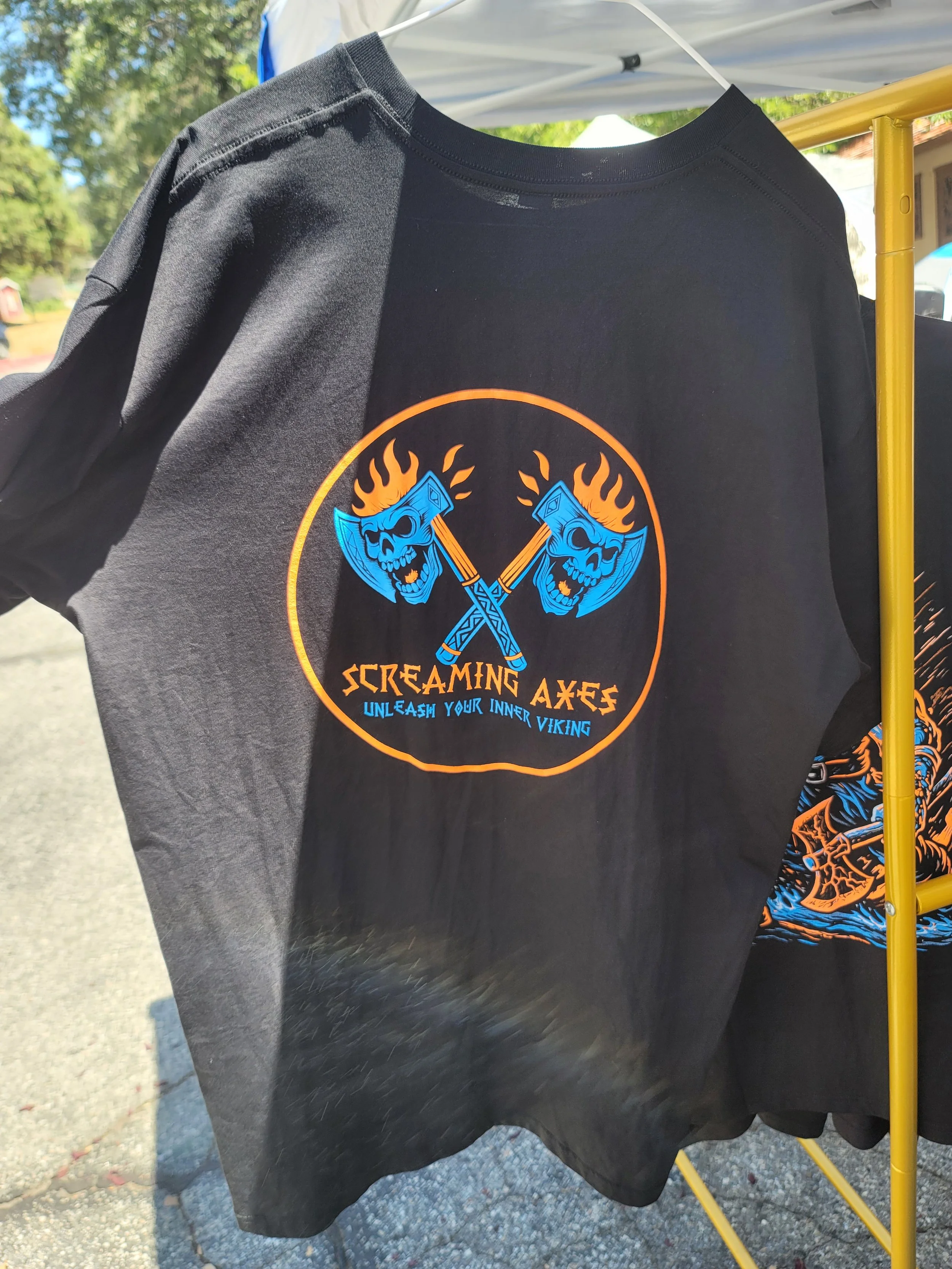 Screaming Axes Logo Tee Limited 1st Edition 100% Cotton