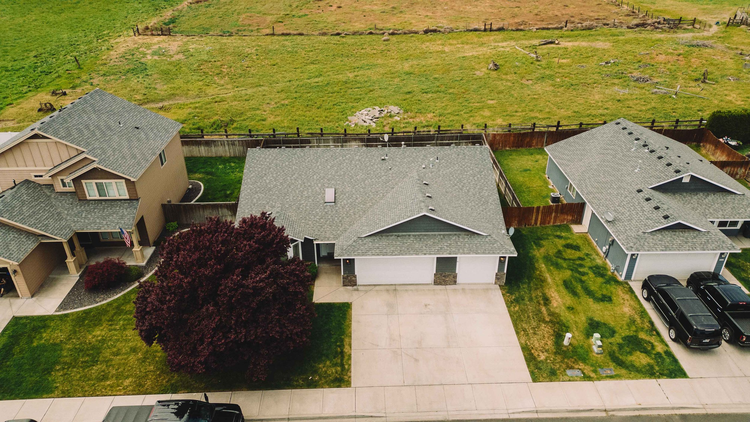 Aerial shot of S 13th Street