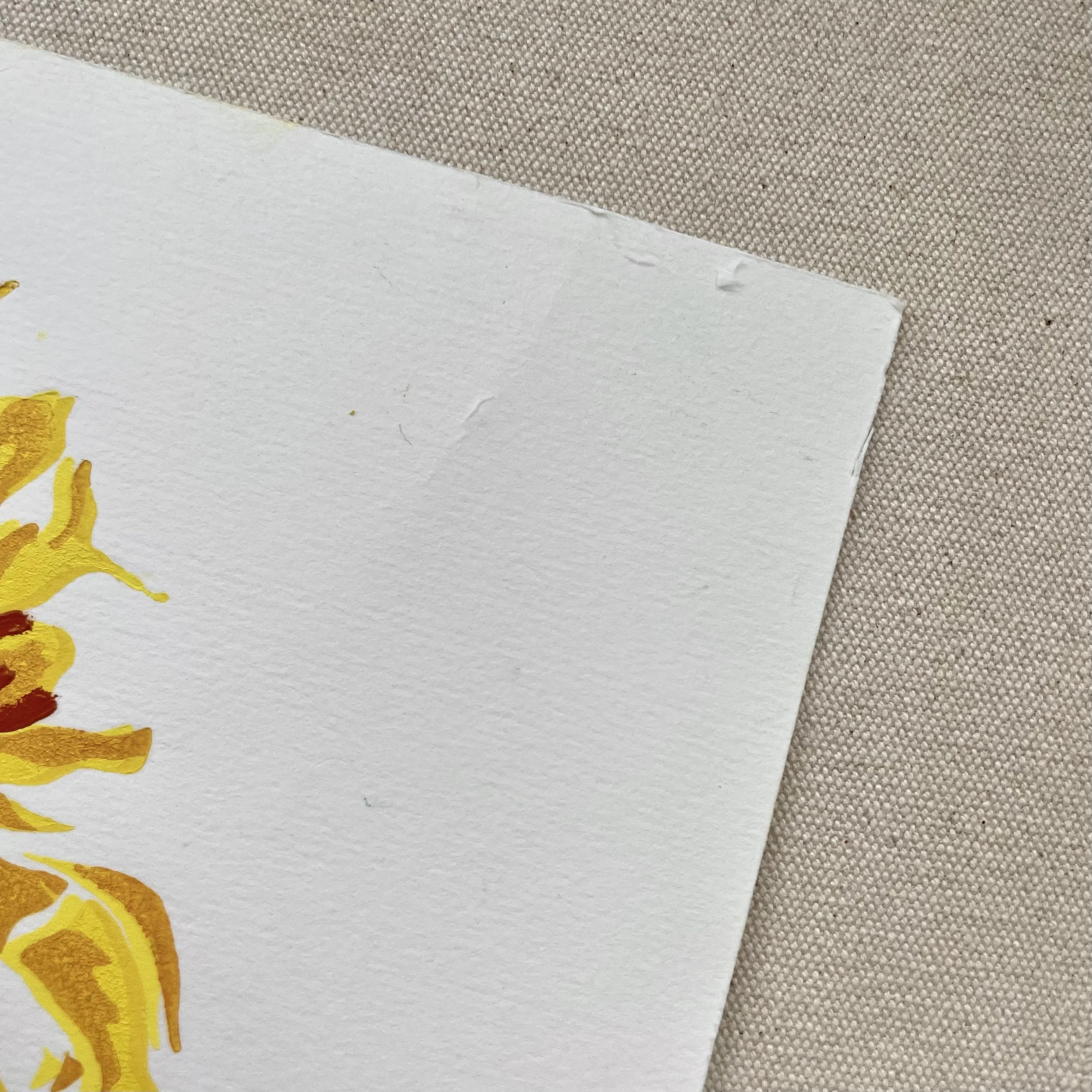 MONTE SPIDER TULIP NO 5 - A4 - LINO PRINT - MONOPRINT SERIES - A4 - UNFRAMED - FLAT LAY SHOT - DAMAGE SHOWN.jpg