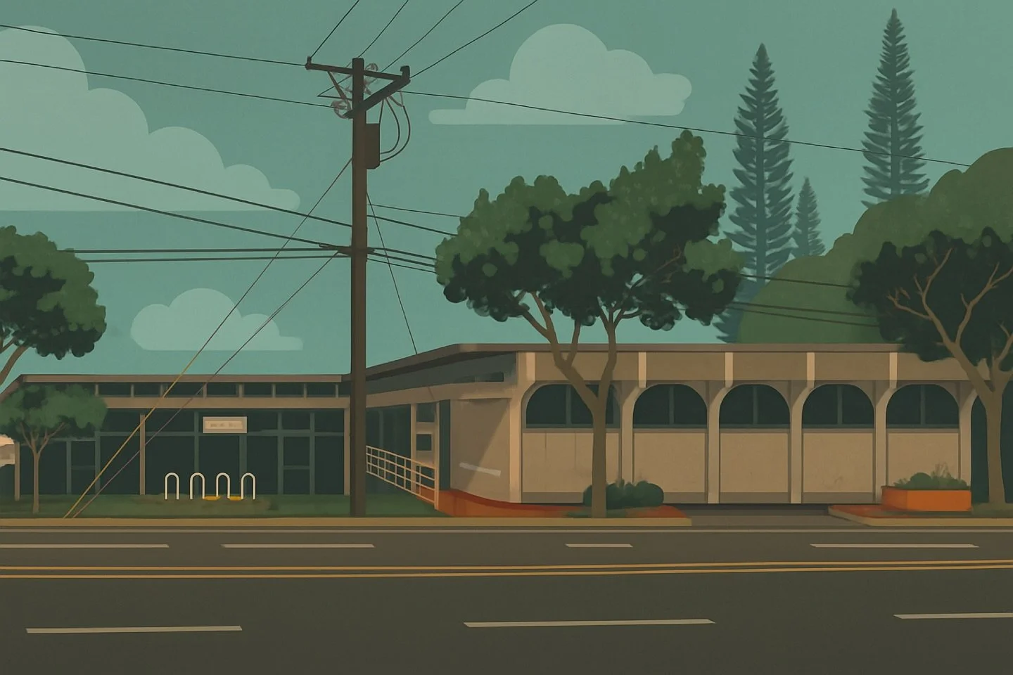 The Wahiawā Library smells like old paper and pencil shavings. Quiet, warm, unchanged&mdash;a place that raised generations. I remember riding my bike to get my Obake files book signed by Glen Grant here.