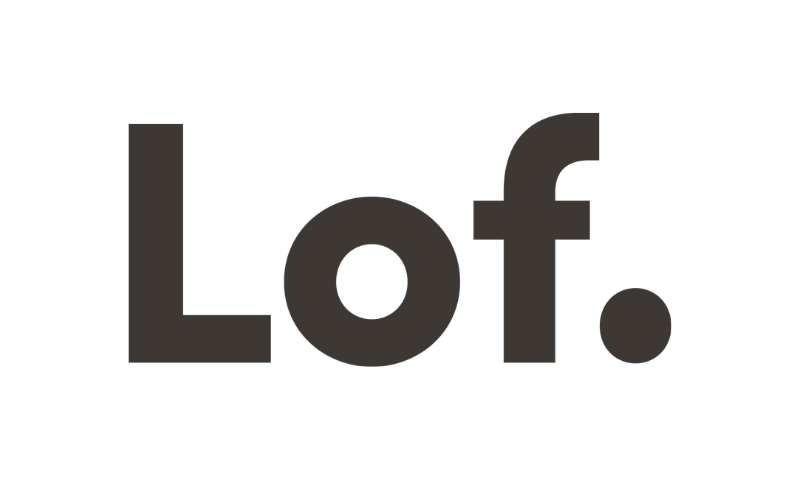 The word 'Lof.' written in large, bold black text on a white background.