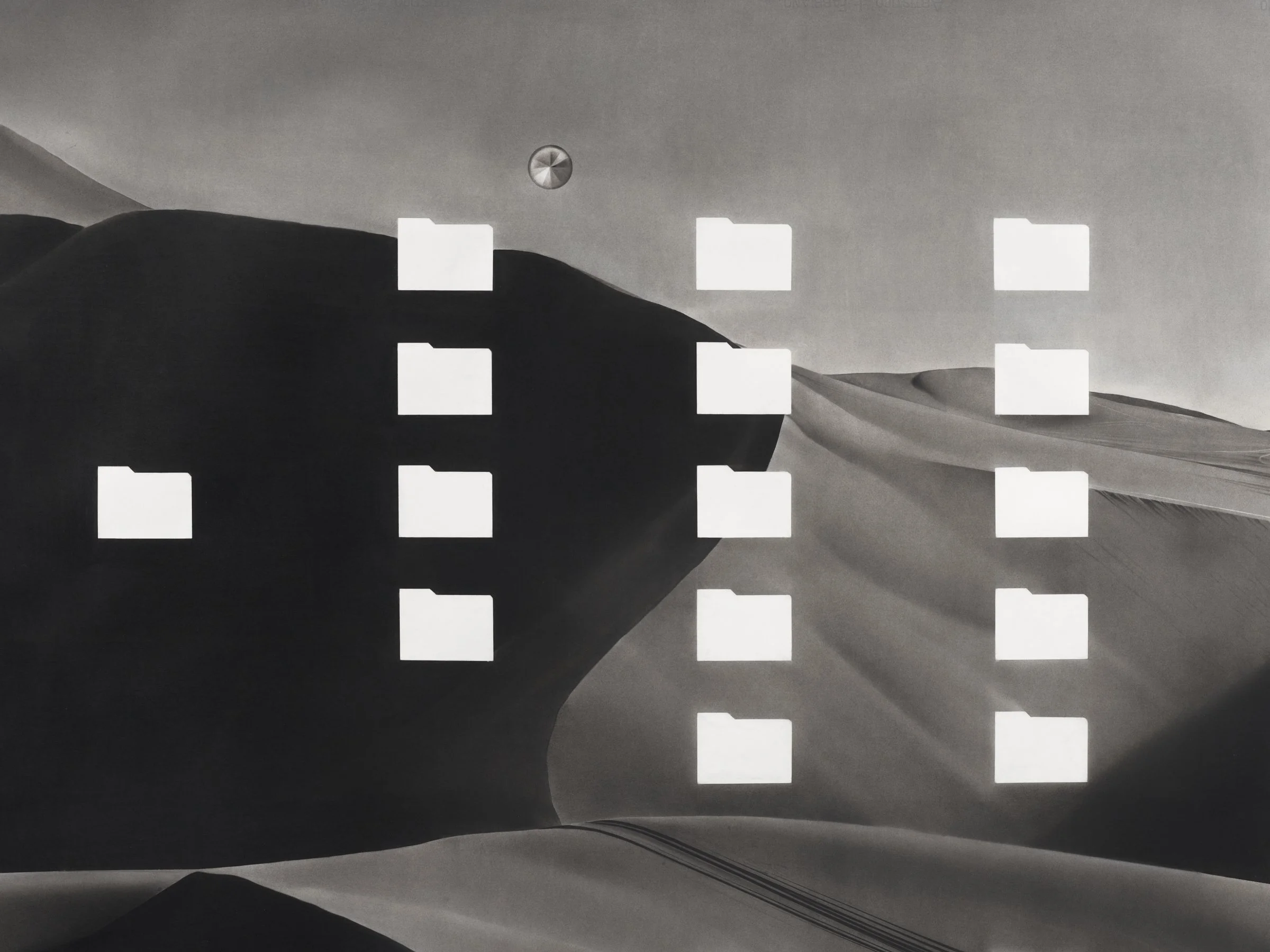 'Untitled (Folders IX)' 2025. Dry Pastels on paper. 141 x 216 cm