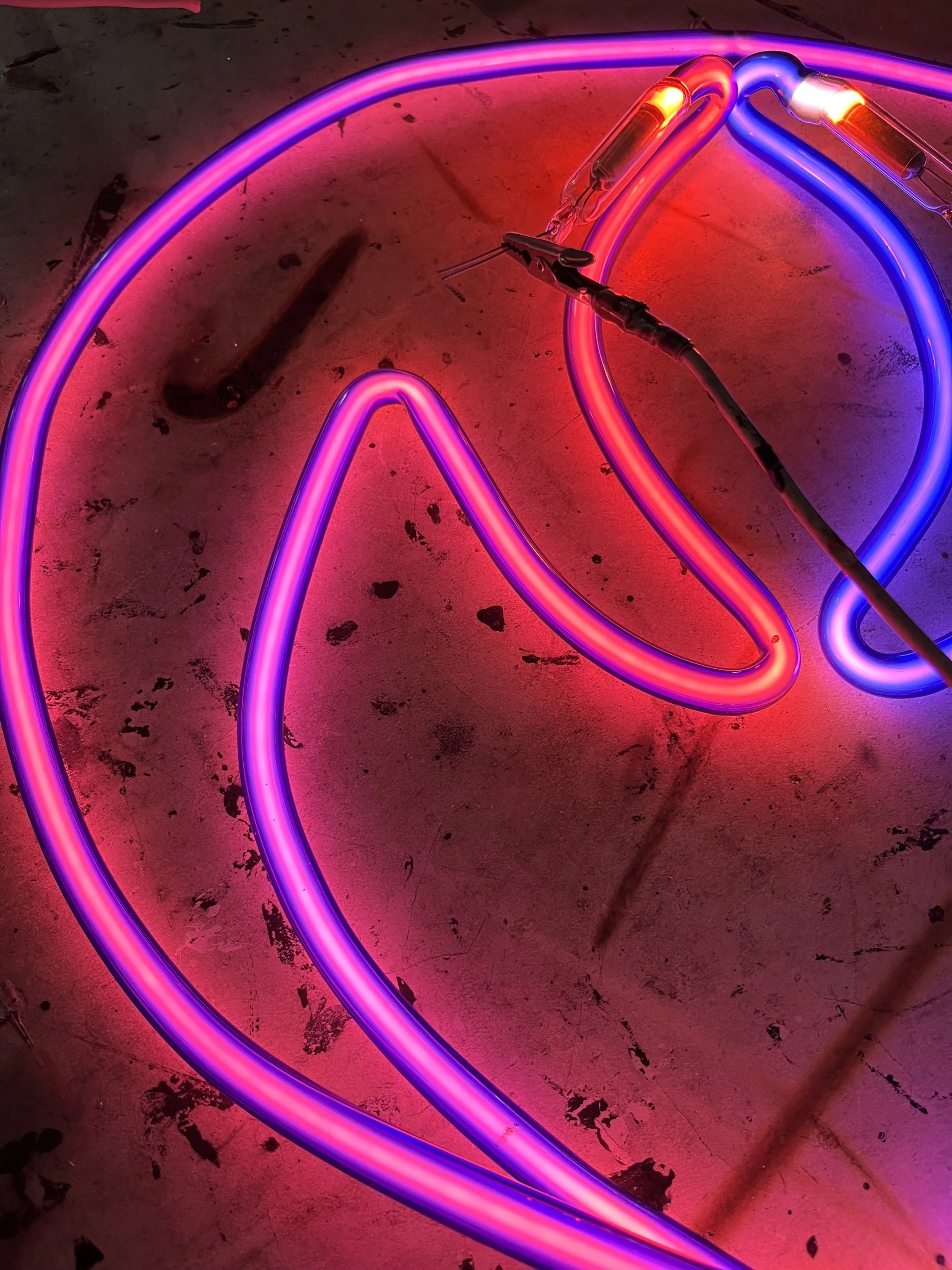 Georgie Stokol - neon art