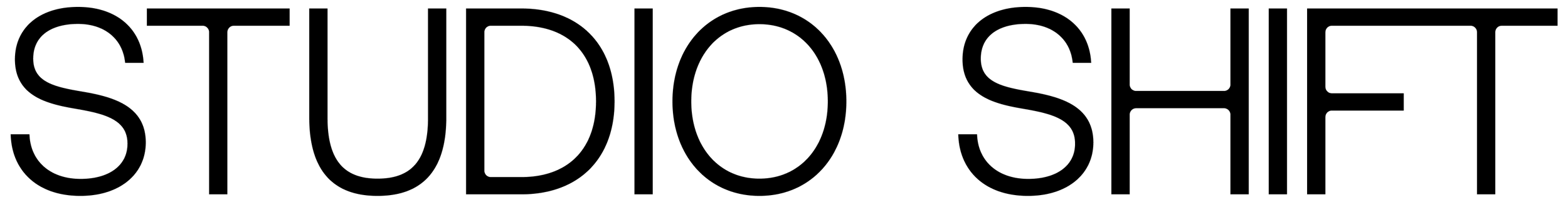 Text graphic that says "STUDIO SHIFT" with large black letters on a white background.