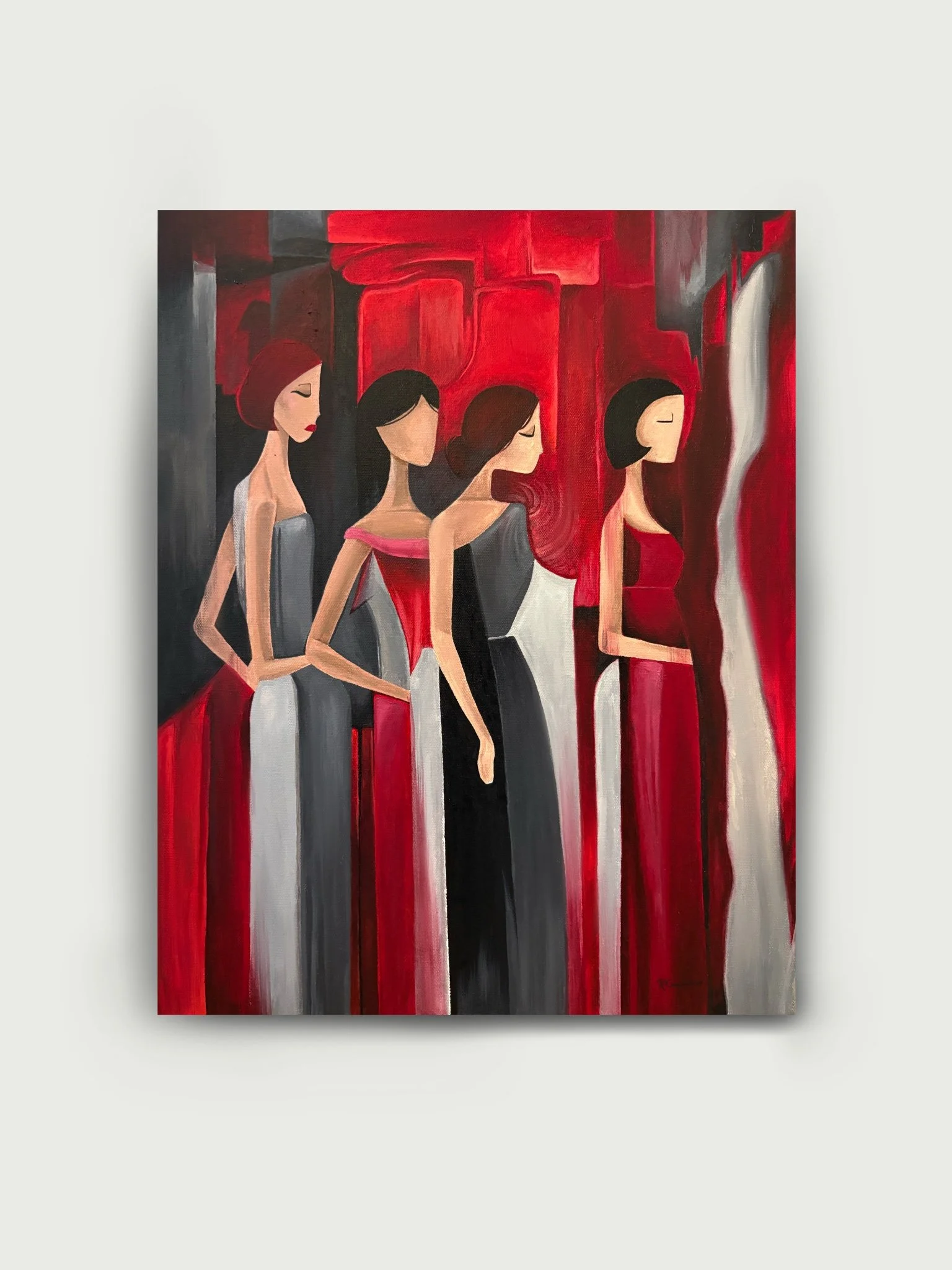 Women in red - poster
