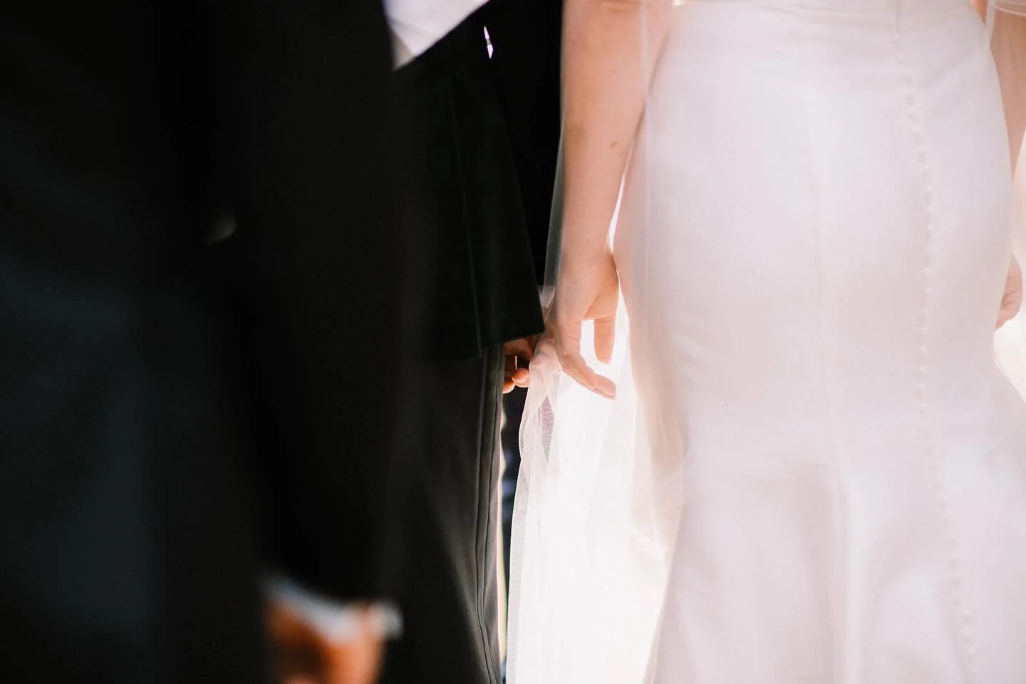 Beautiful moment of the bride and groom captured during the ceremony ✨🤍