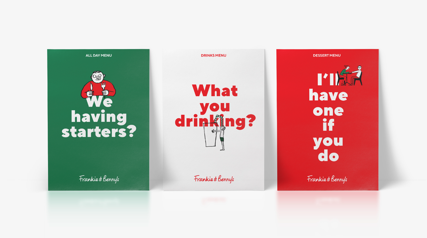 Packaging & Menus: Frankie & Benny's