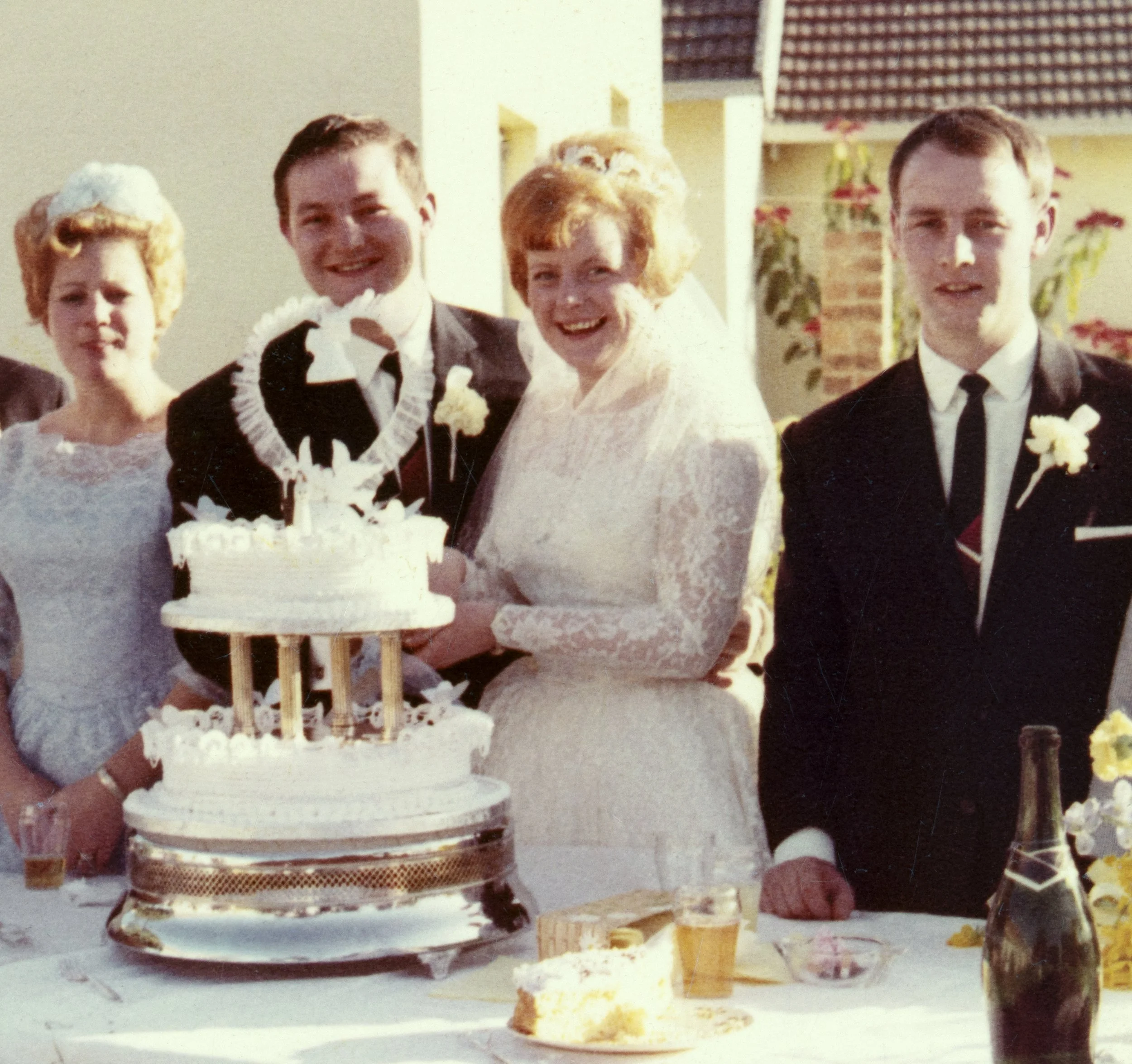Maureen and Fred's wedding reception, June 1966.