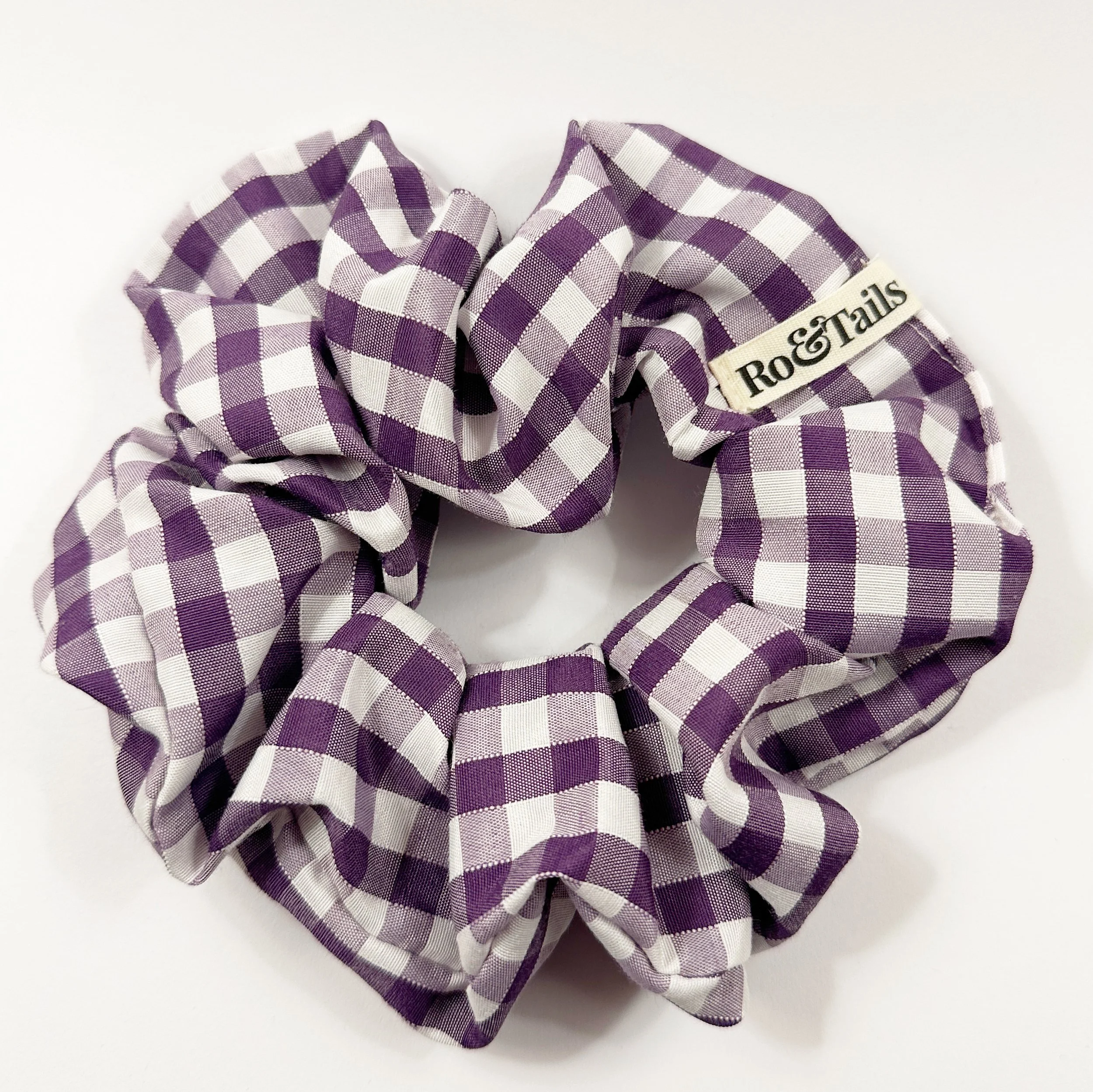 Scrunchie - Purple Gingham