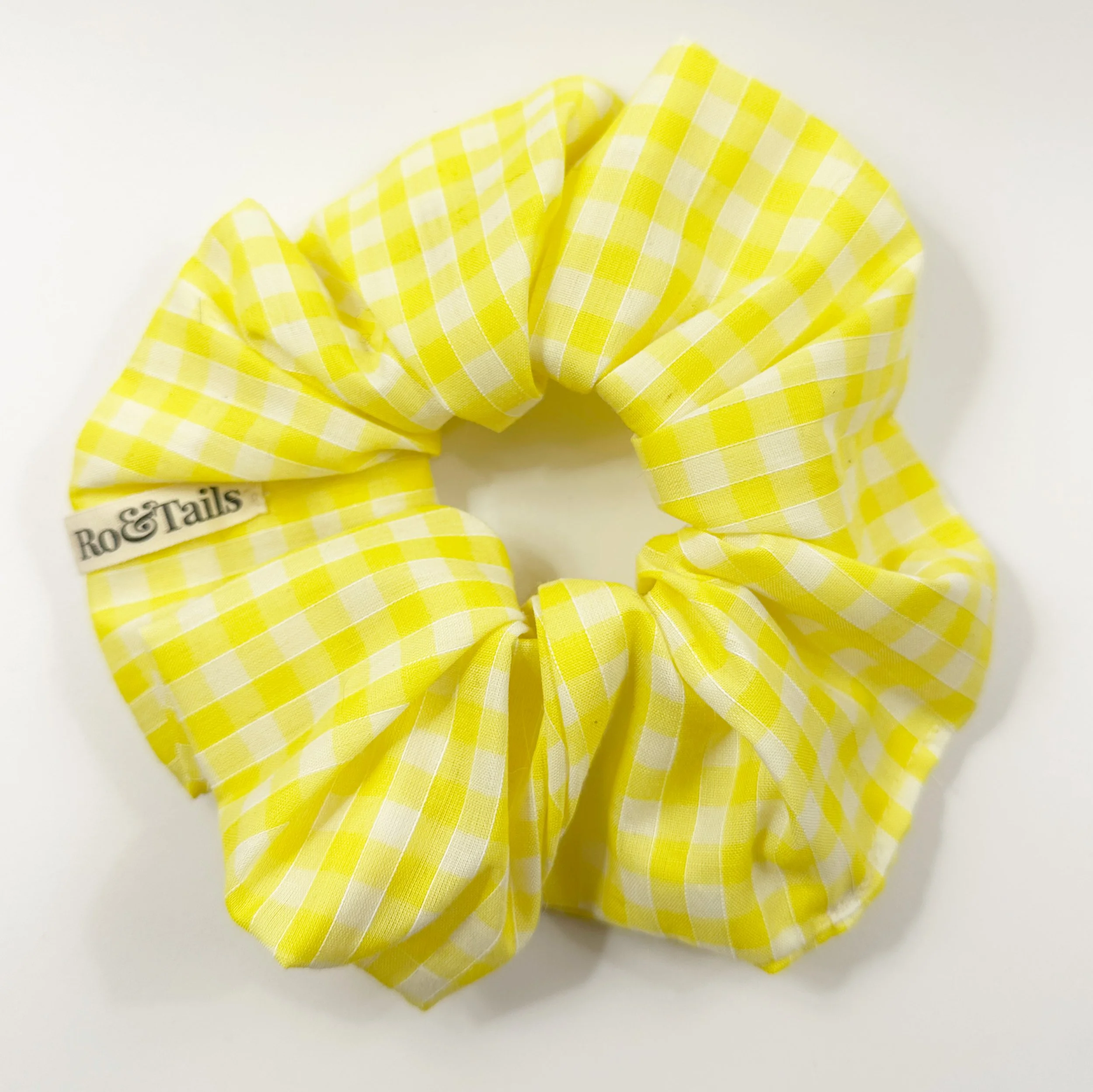 Scrunchie - Yellow Gingham