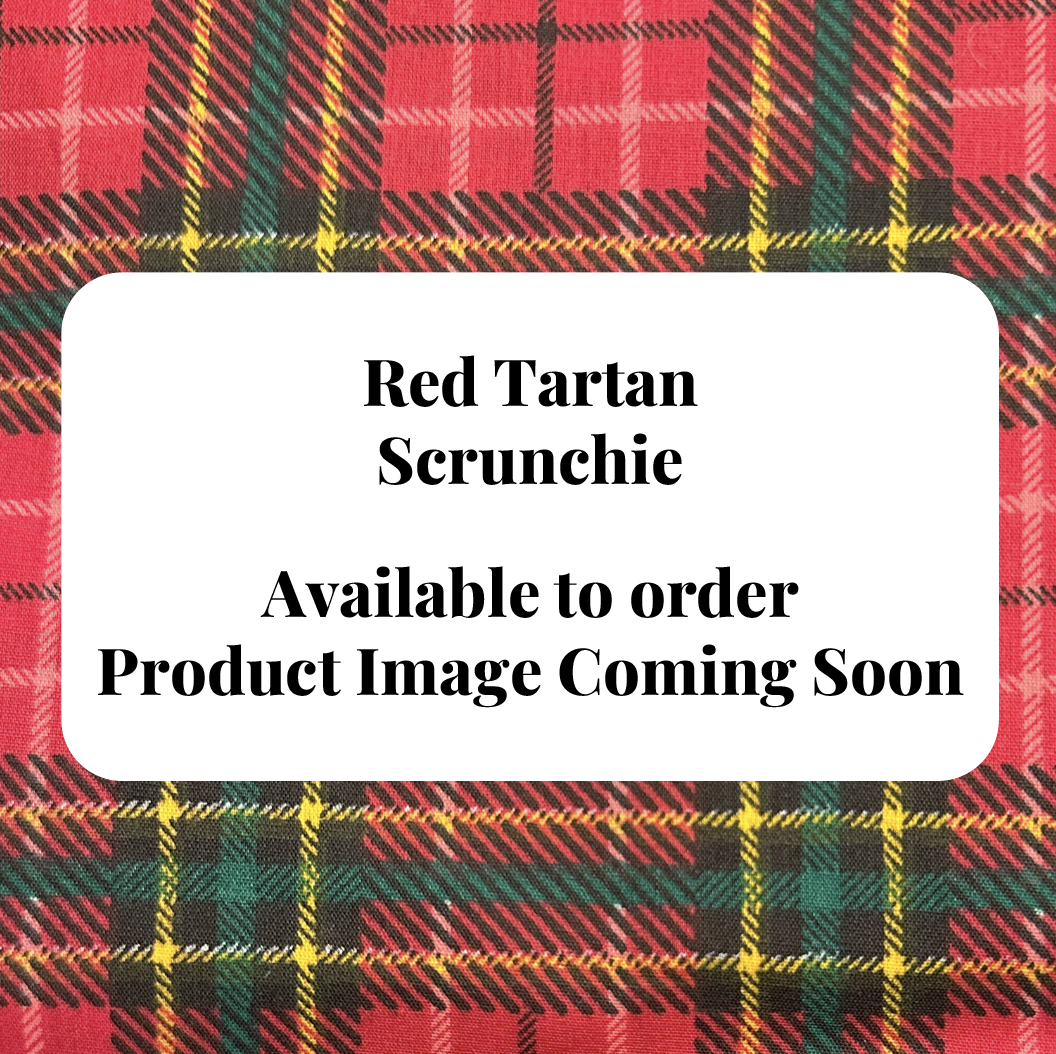 Scrunchie - Red Tartan