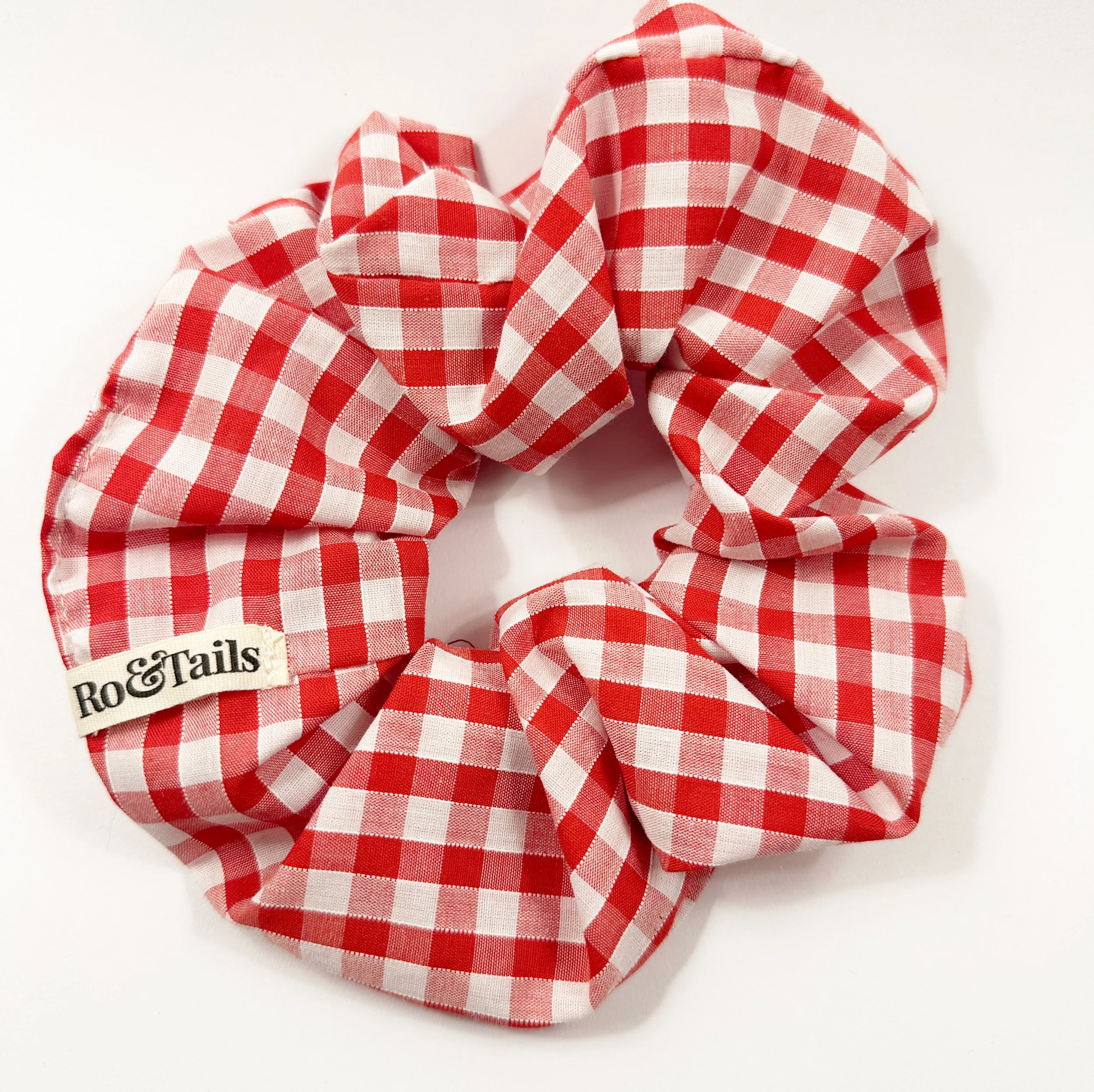 Scrunchie - Red Gingham