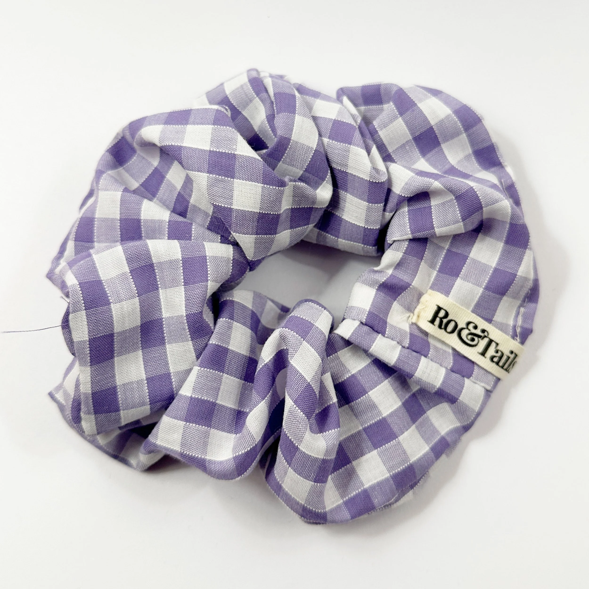 Scrunchie - Lilac Gingham