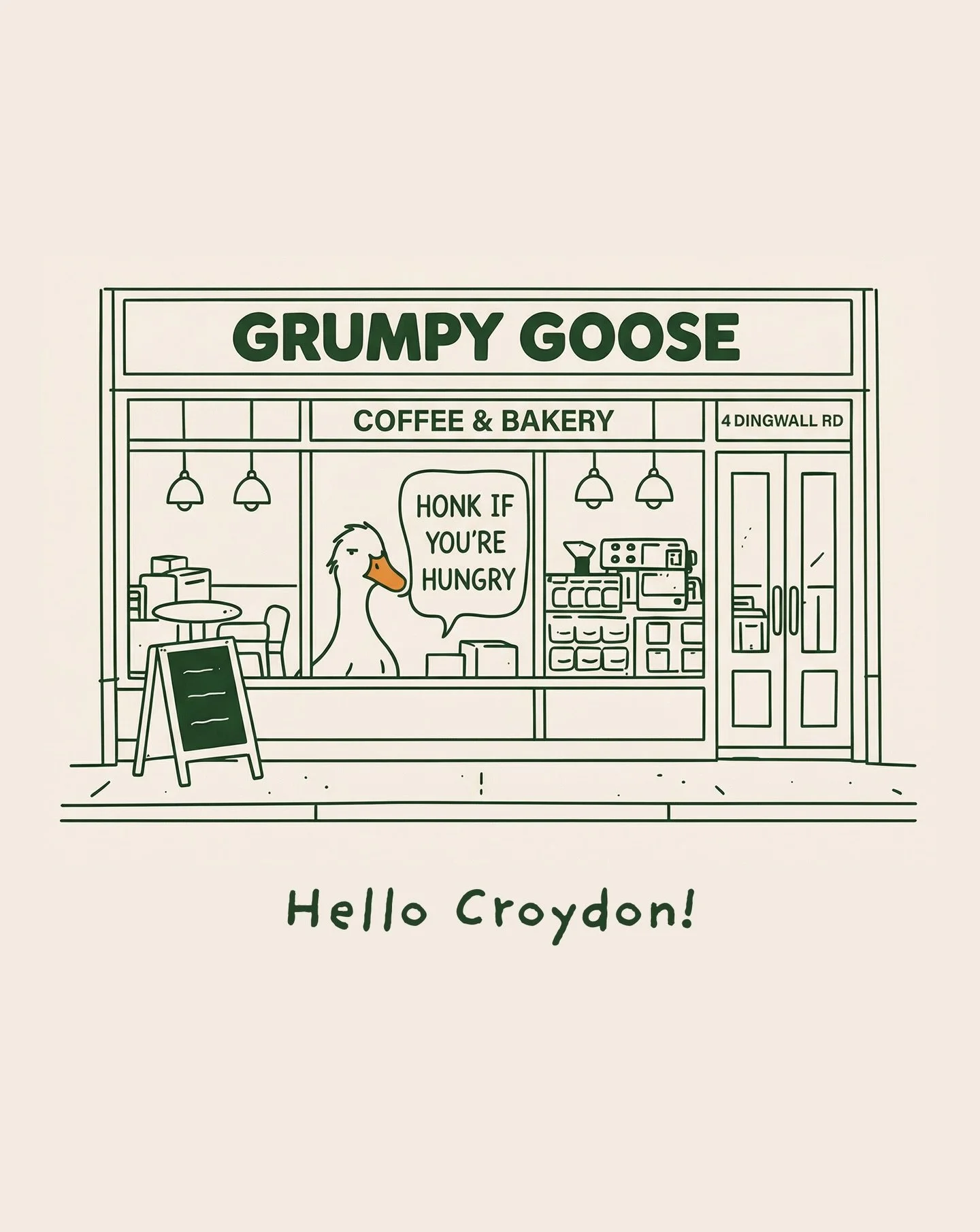 Croydon, meet your new grumpy neighbour 🪿 

We&rsquo;re excited to share that Grumpy Goose is expanding and opening in East Croydon.

This one means a lot to us. It&rsquo;s taken years of graft, early mornings and late nights to get here, and we hon