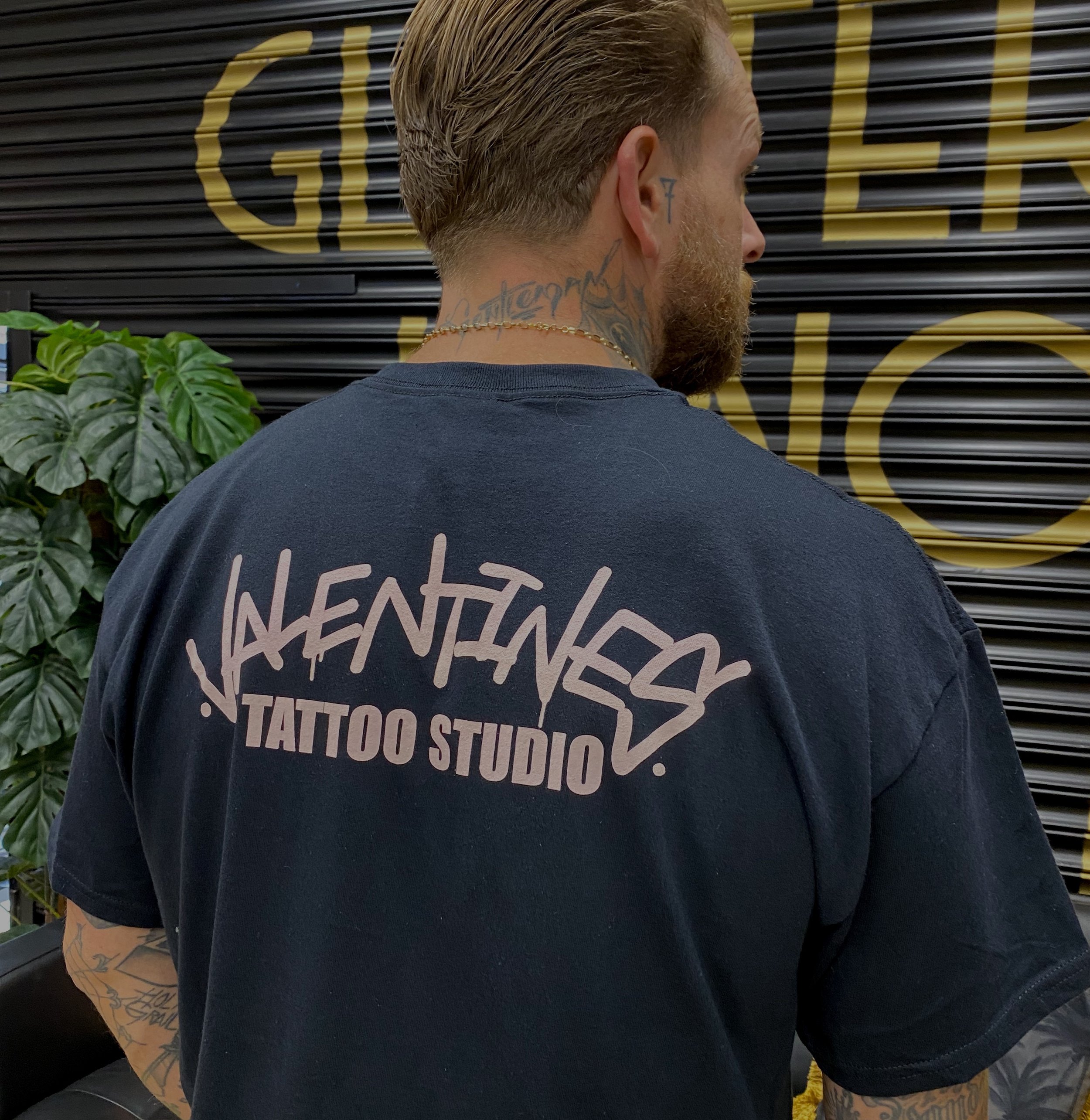 Goldsmith Tattoo T- Shirt- Black and pink