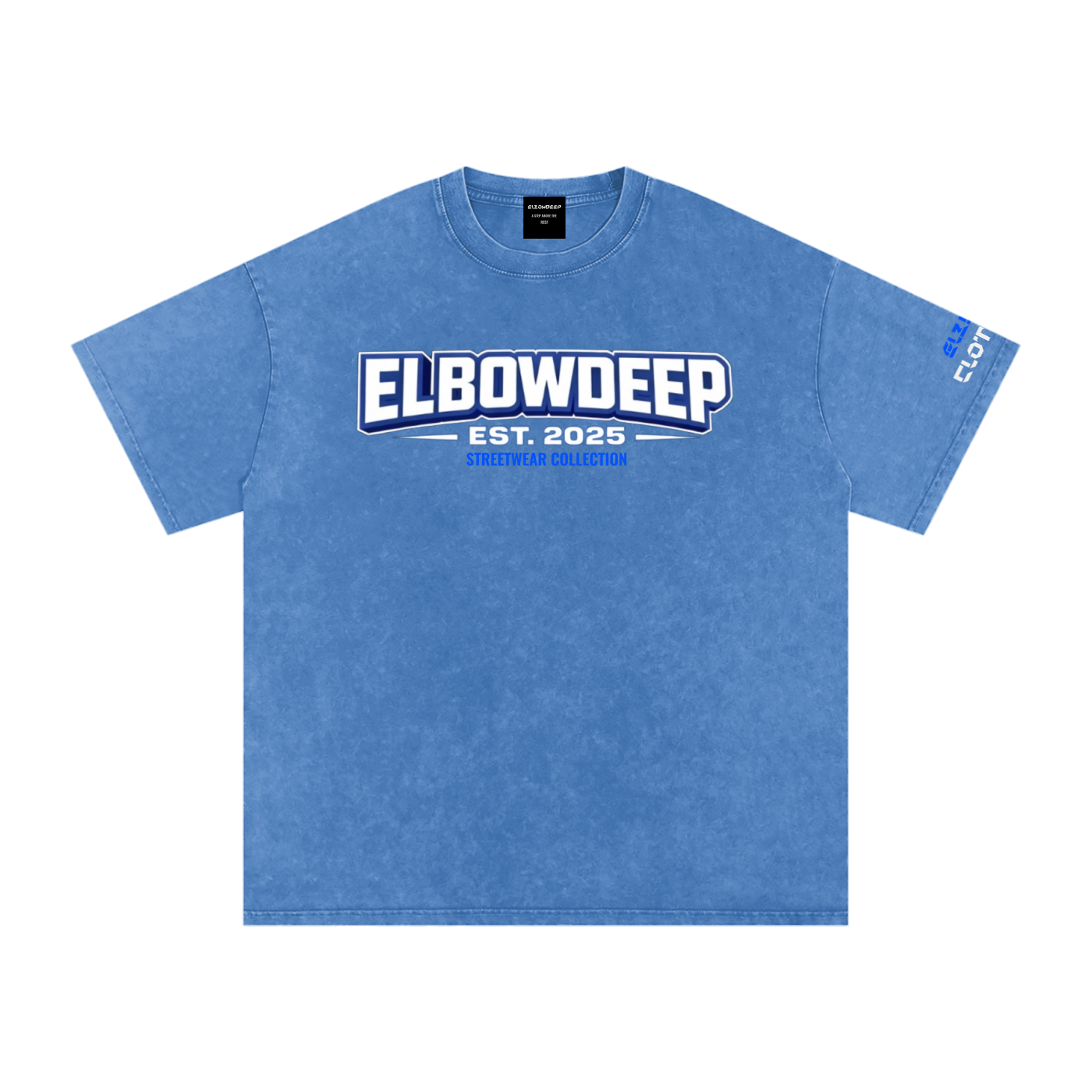Blue Snow Washed Oversized
