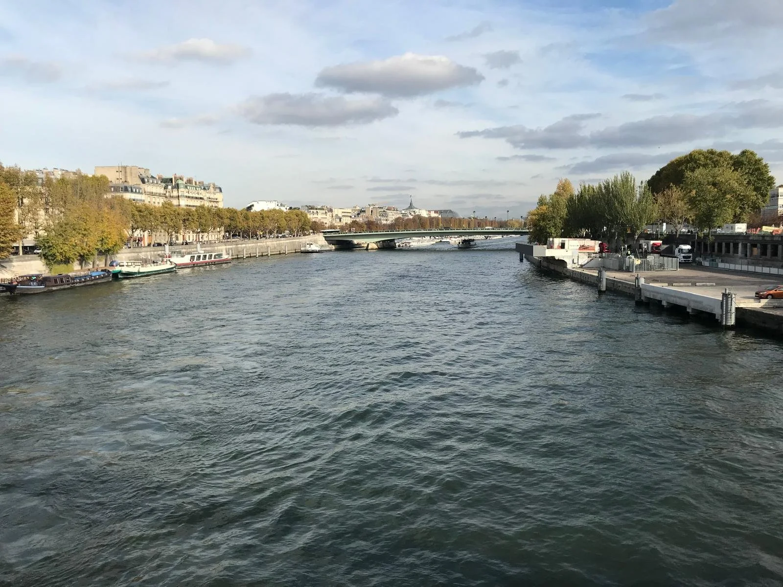 Scenic view along the Seine River