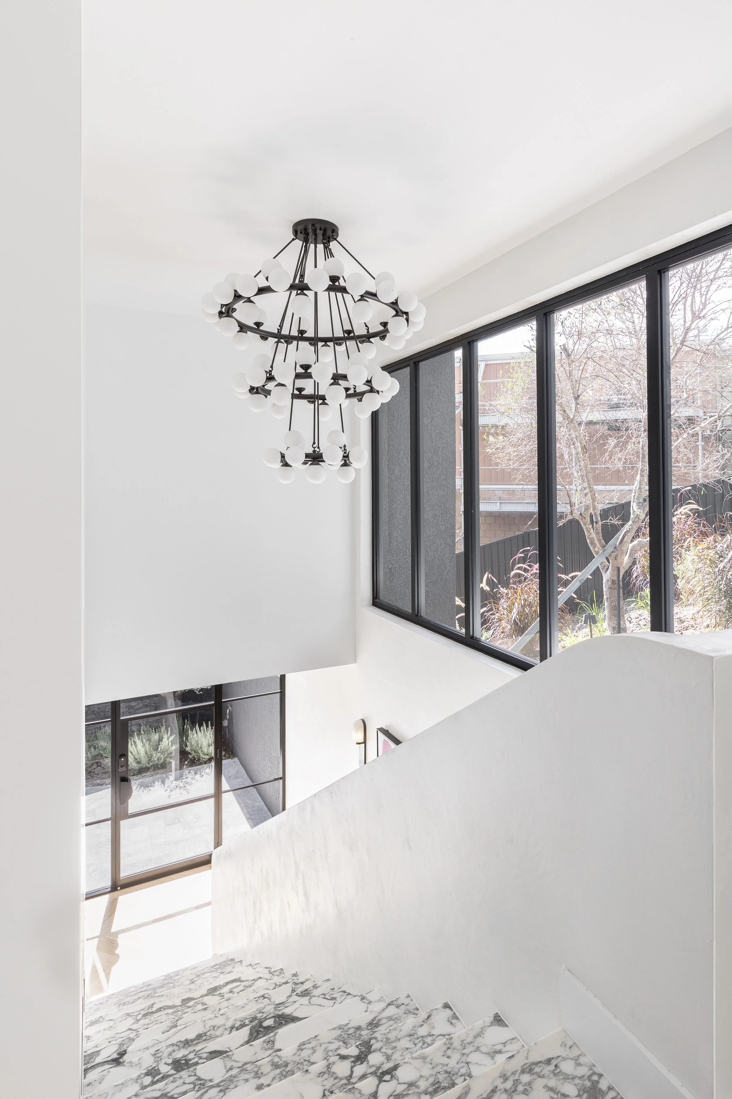 Luxury-Living-Open-Plan-Living-Marble-Staircase-Chandelier