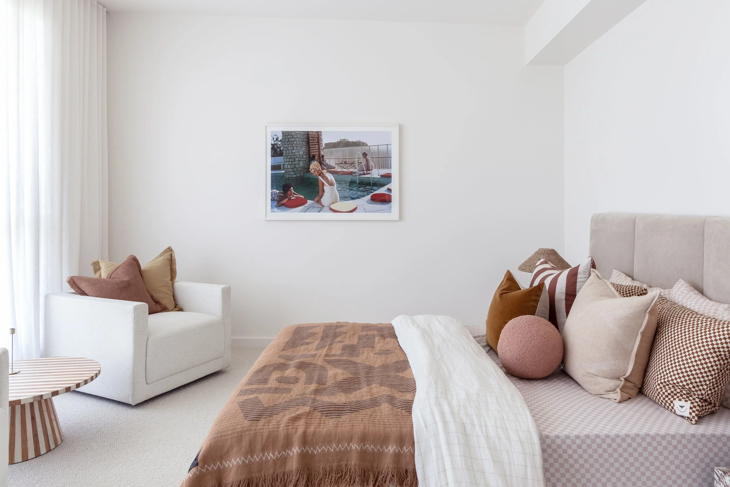 coastal tonal bedroom interior decor