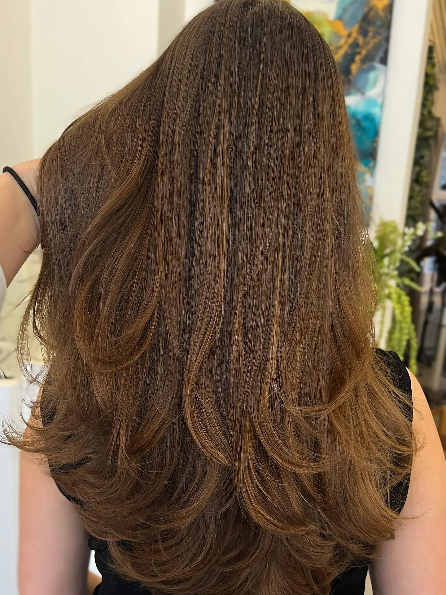 Friske spidser og en masse lange etager 🤩 

#ateliergross #aarhus #fris&oslash;r #fris&oslash;raarhus #etager #layers #layershaircut #blowout #sommer