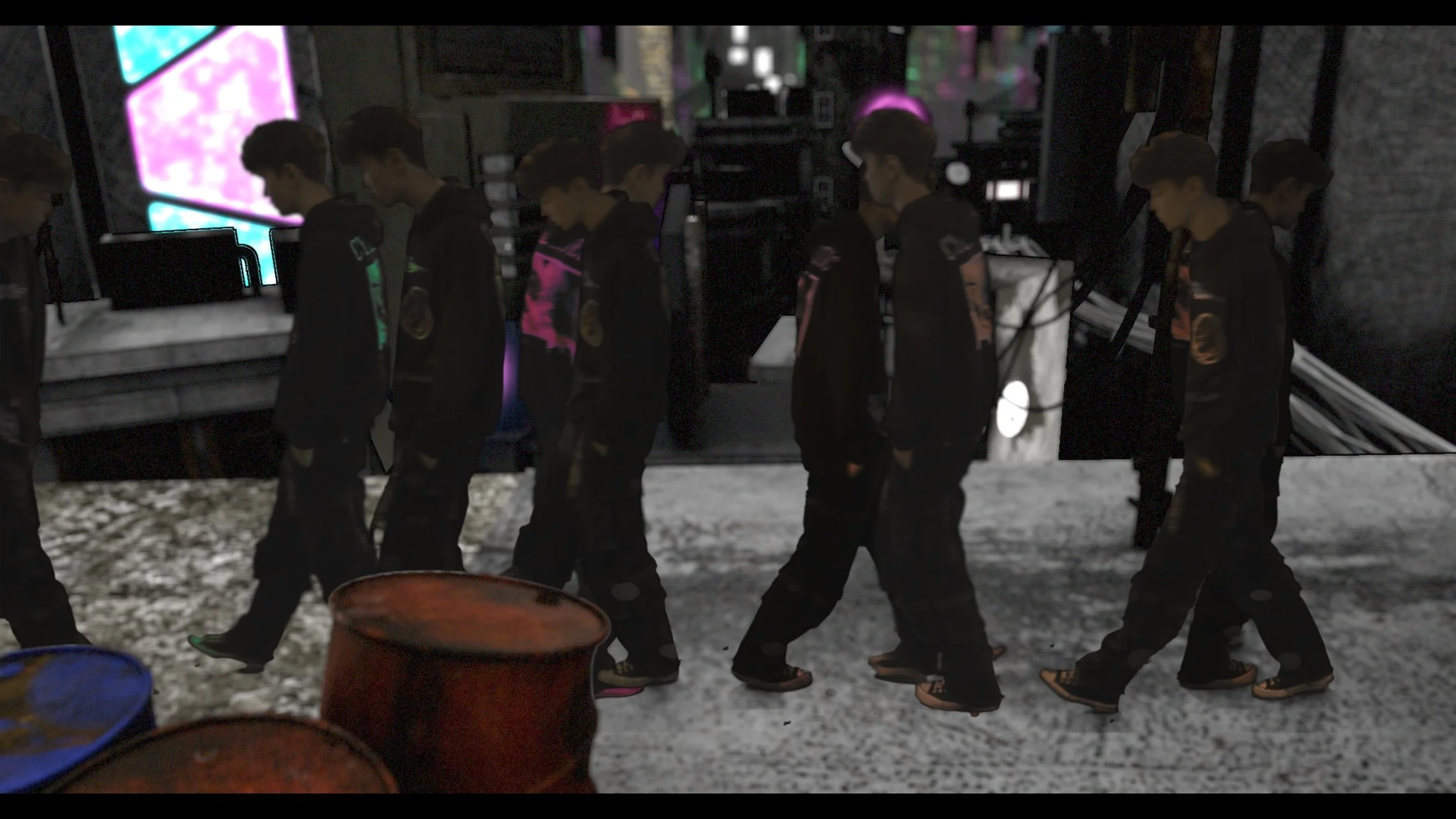 The “Finished“ poor man’s Crowd sim