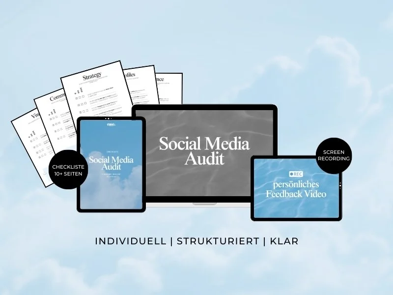 Mockup für das Angebot Social Media Audit