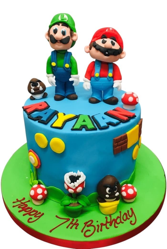 Mario Land Birthday Cake